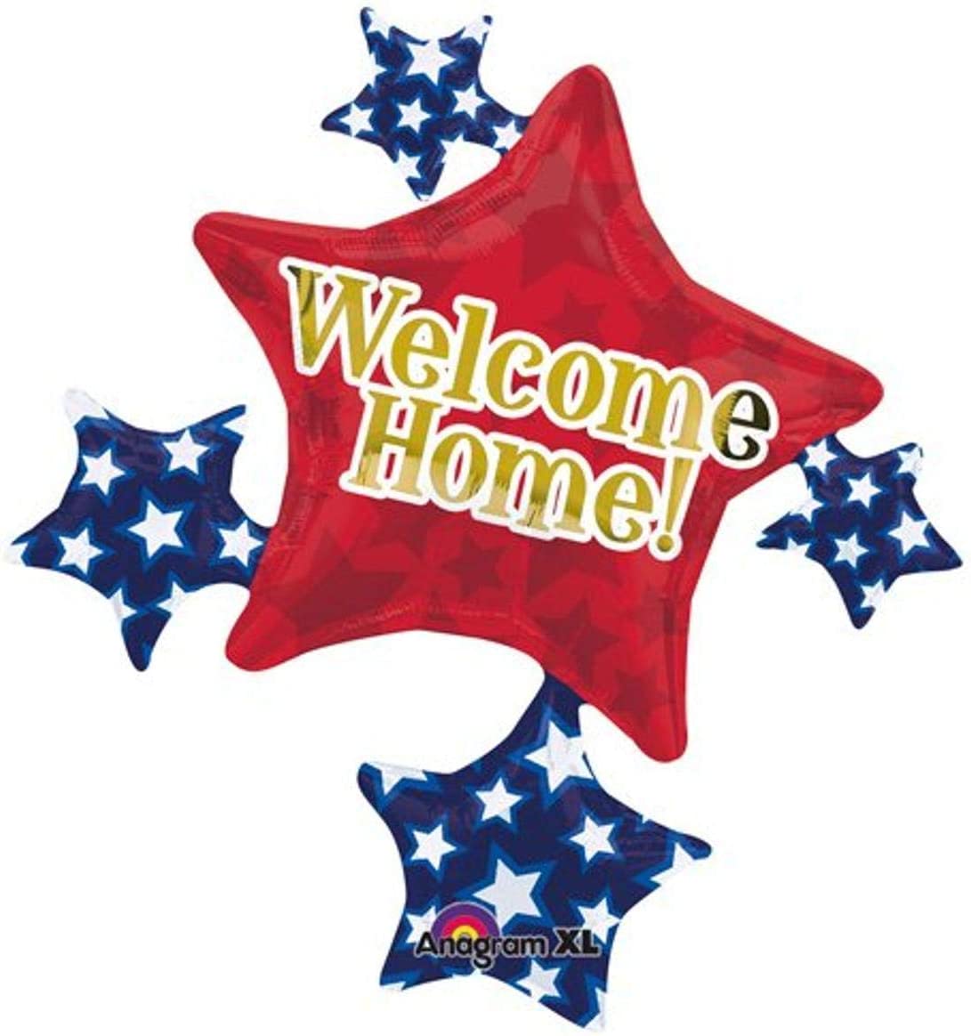 Welcome Home Stars Foil Balloon