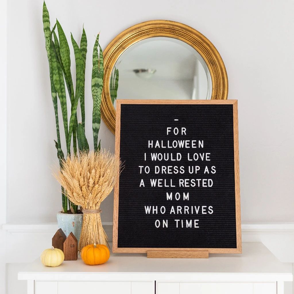 The Writer Oak Letter Board