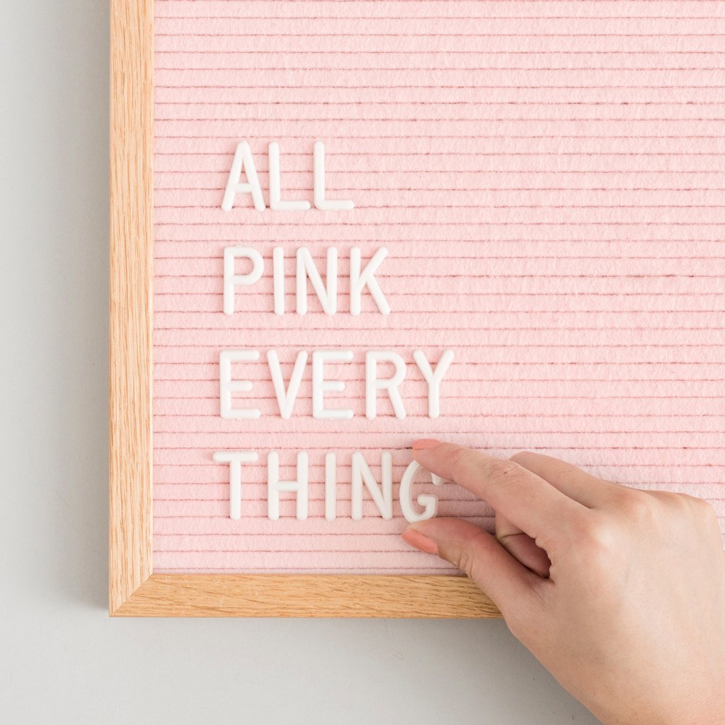 The Writer Blush Letter Board