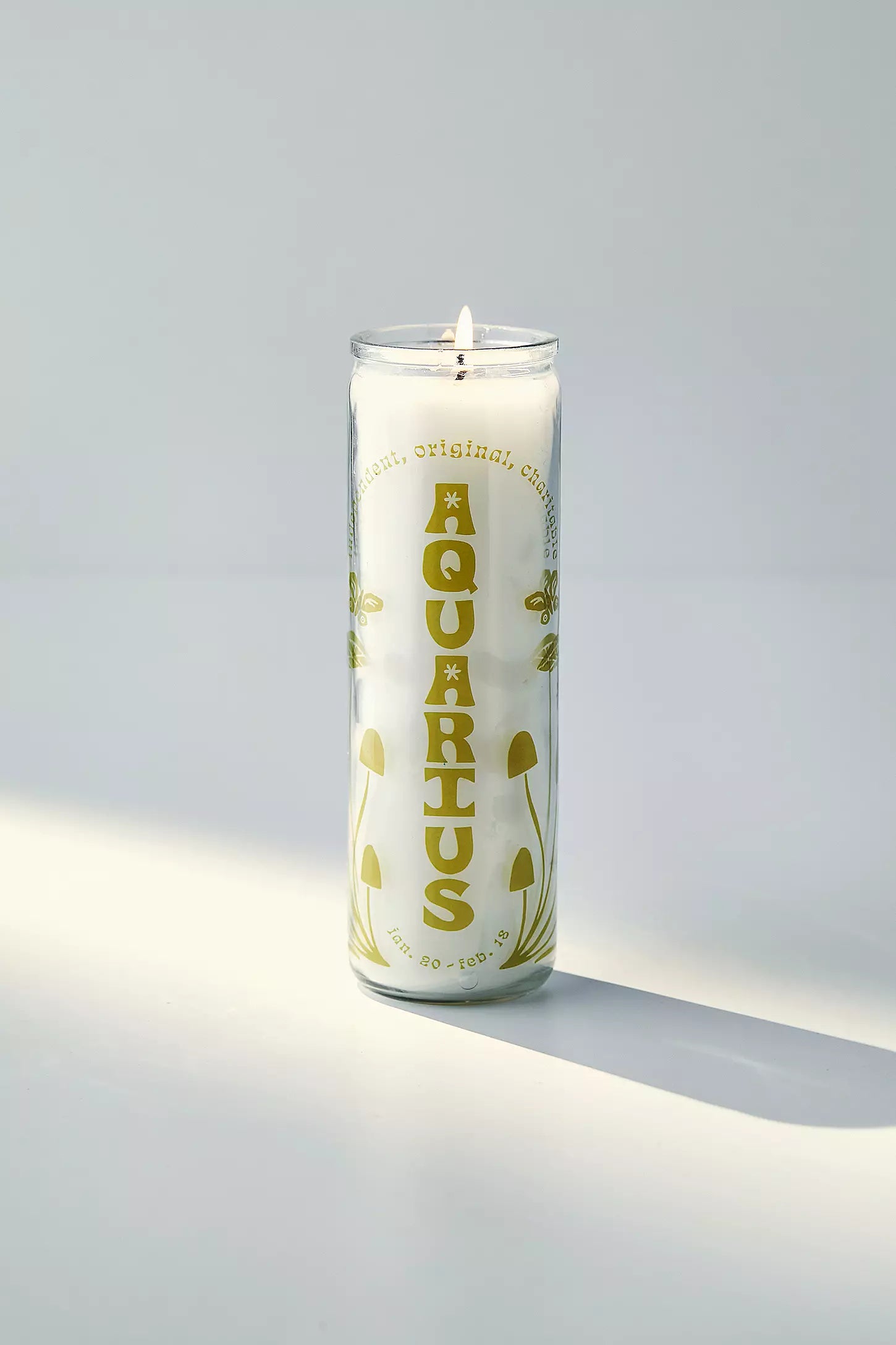 Aquarius Glass Candle