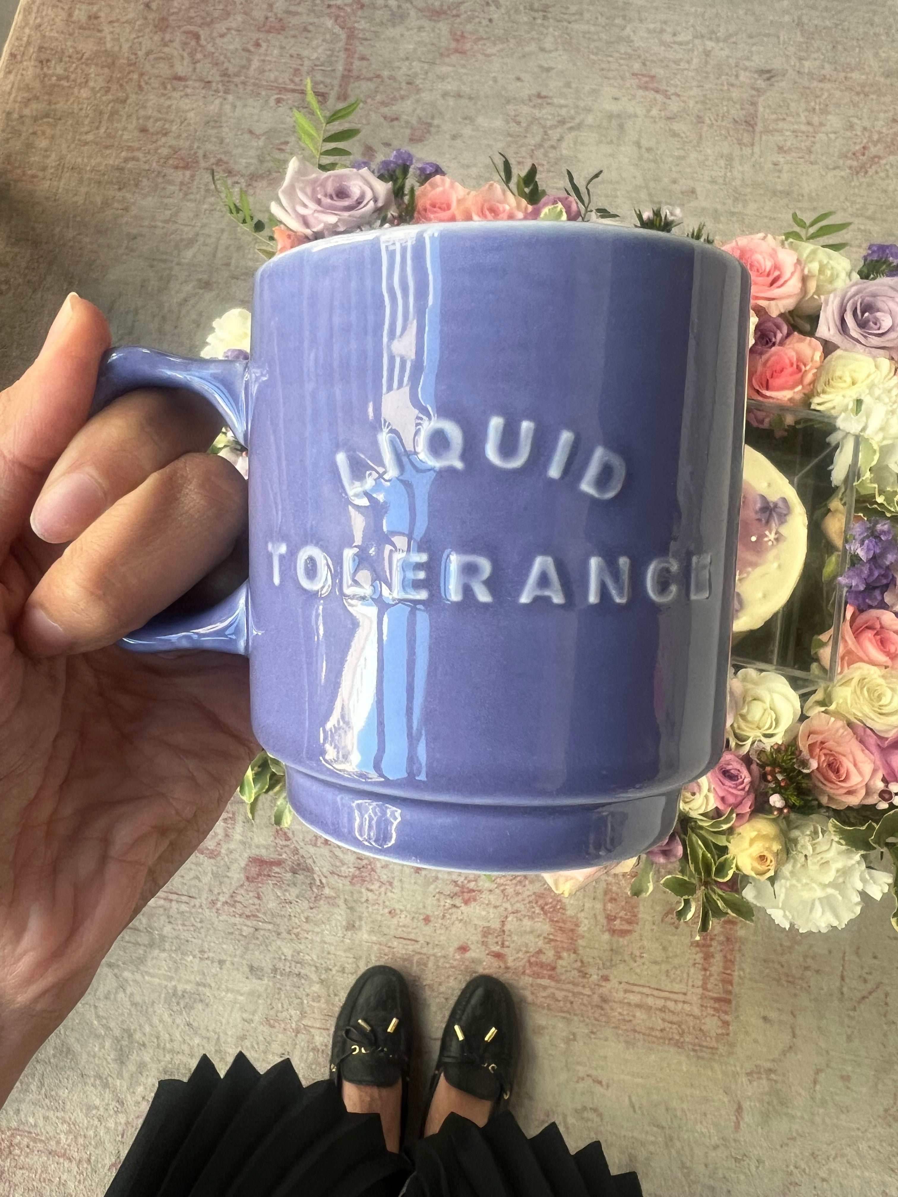 Purple Bow Cake w/ Liquid Tolerance Mug Tray