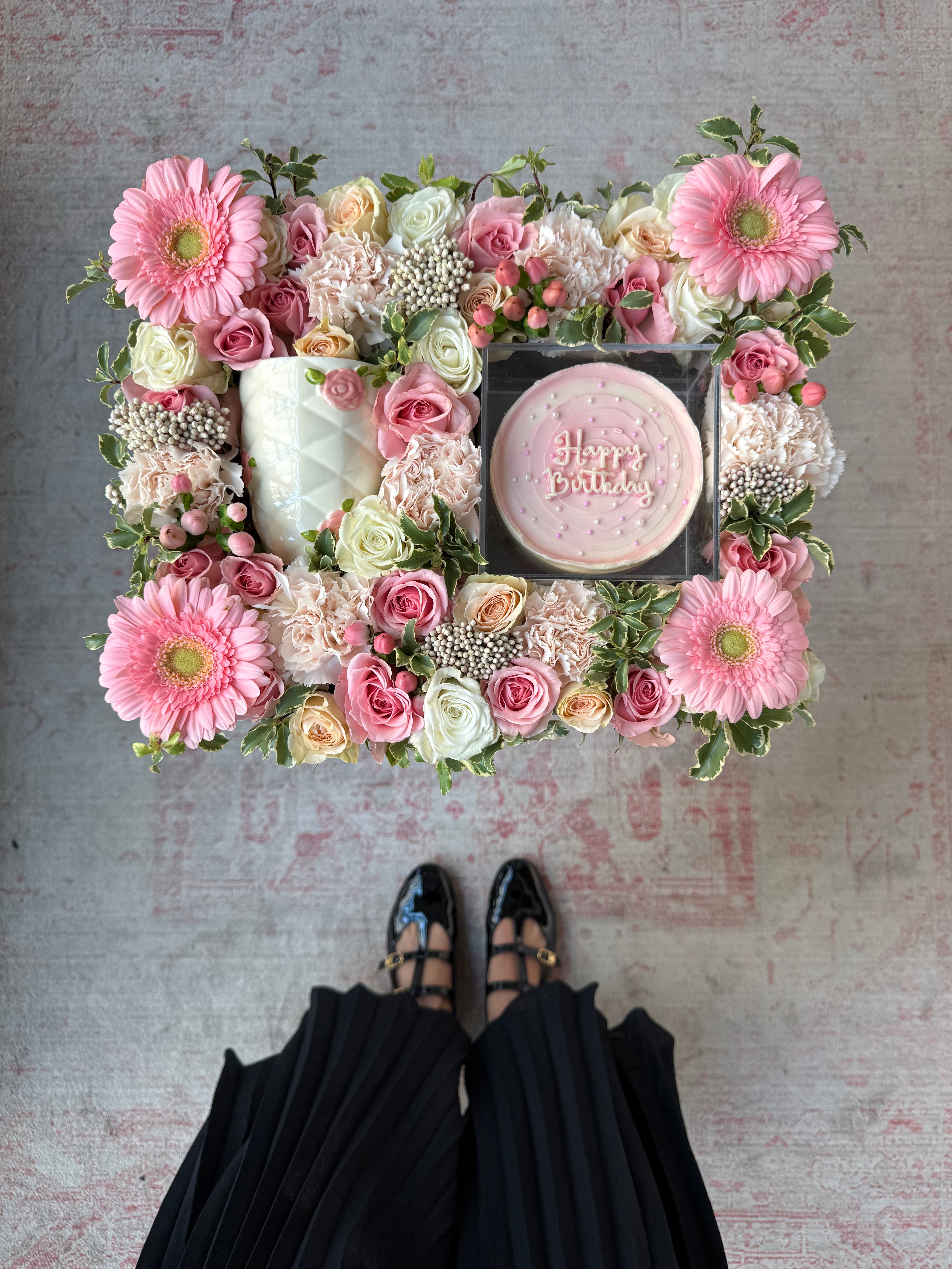 Roses & Pearls Birthday Tray