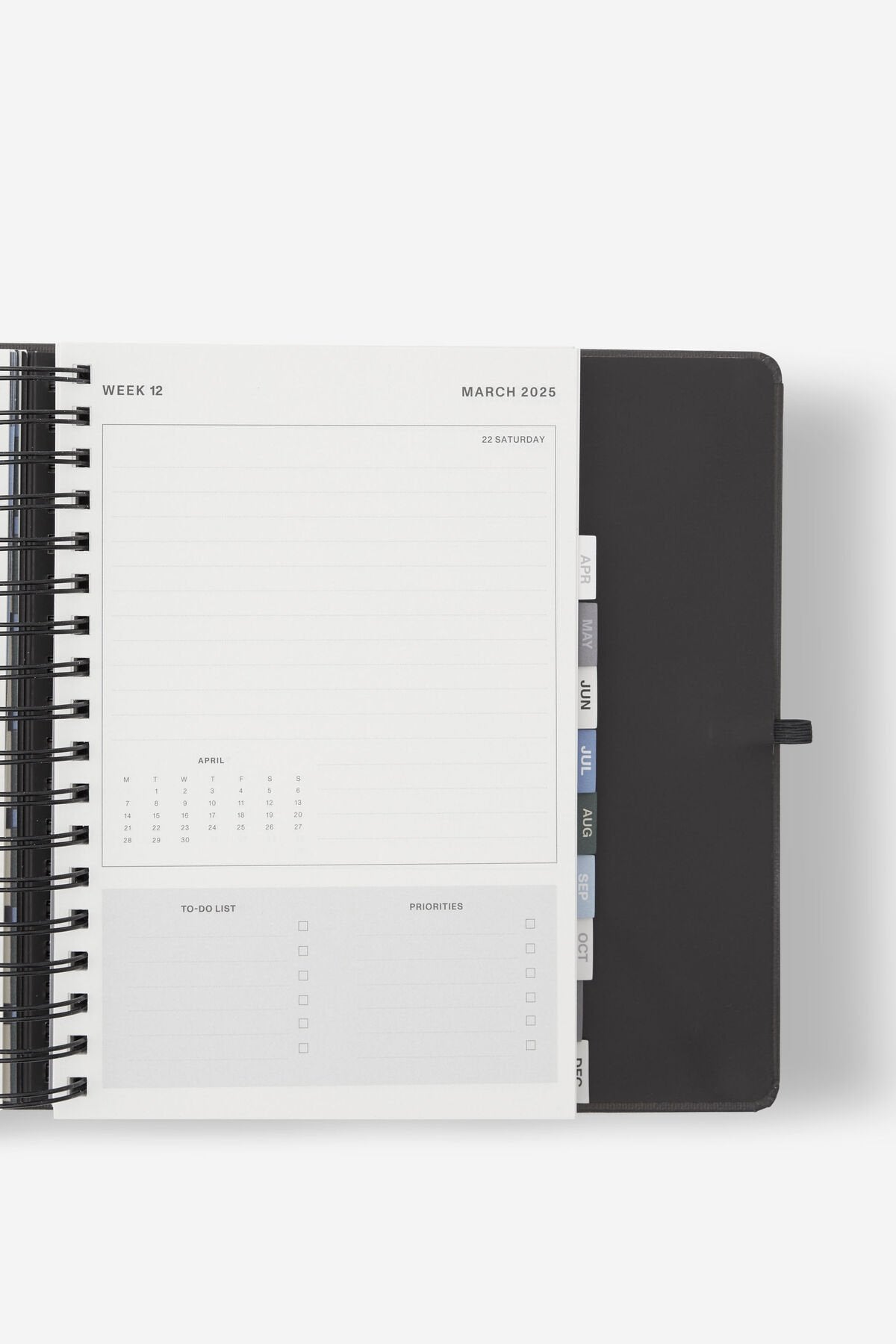 2025 Stay Focused Daily Planner (Black)