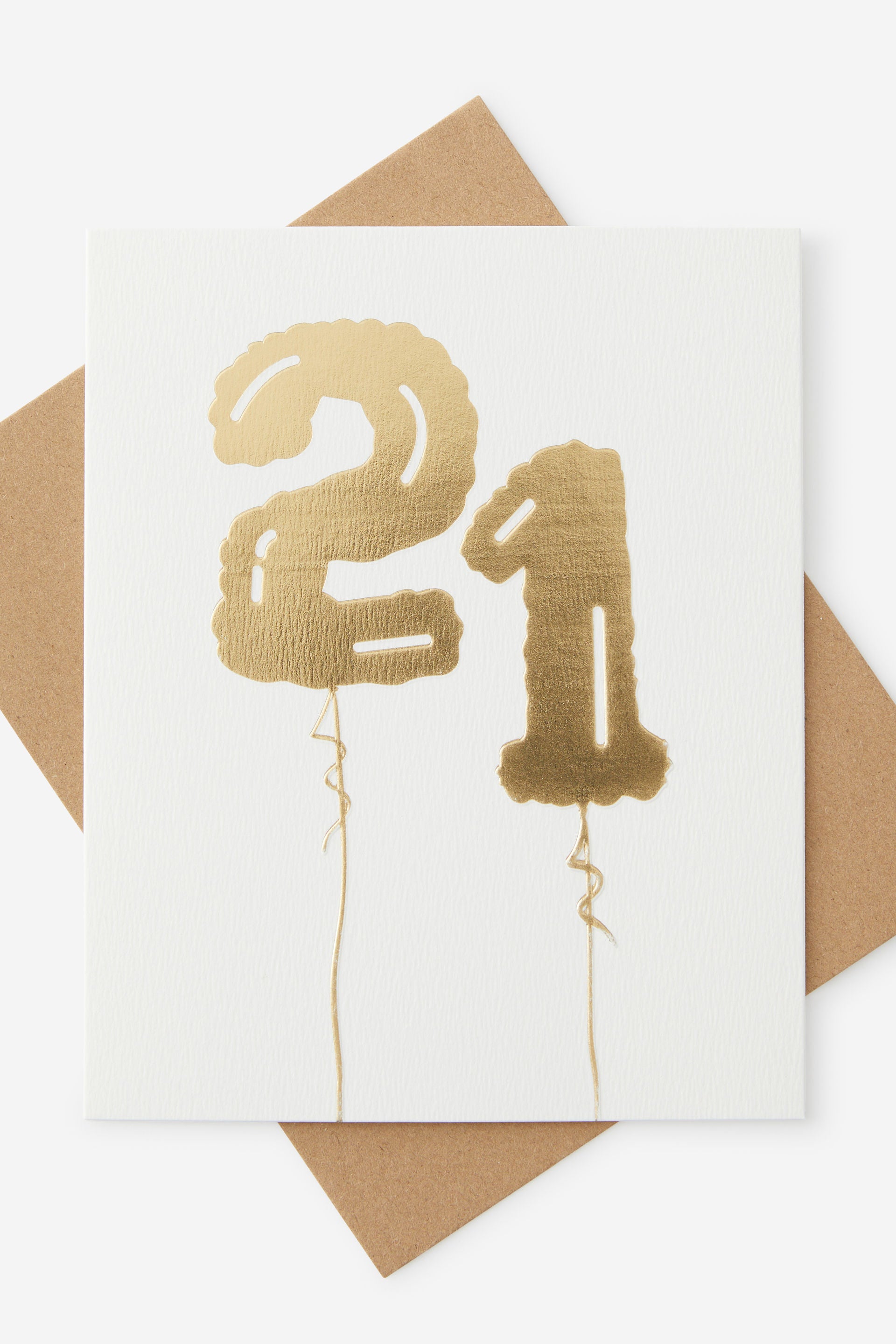 21 Golden Birthday Card