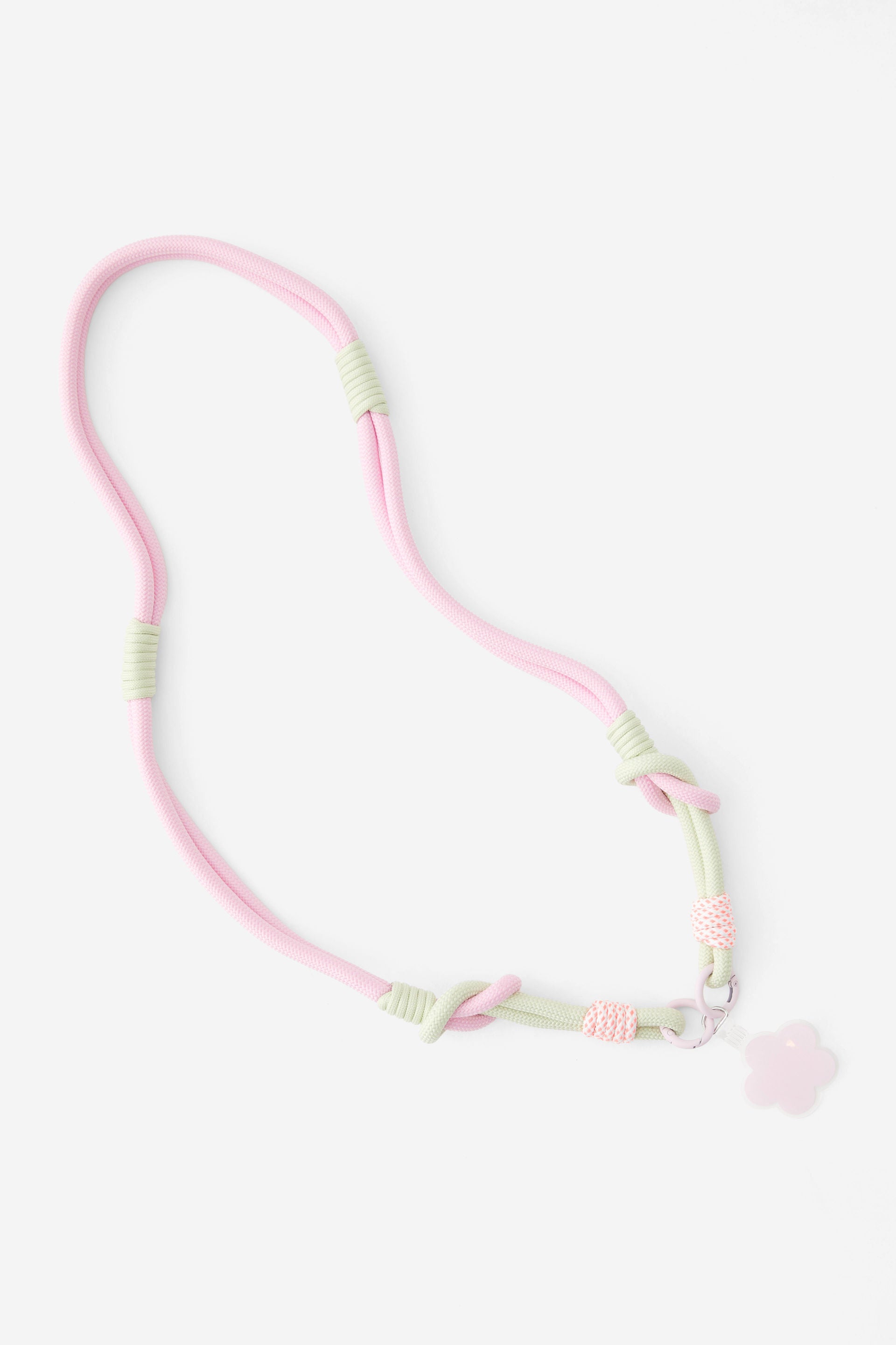 Lanyard Crossbody Strap (Pink Flower)
