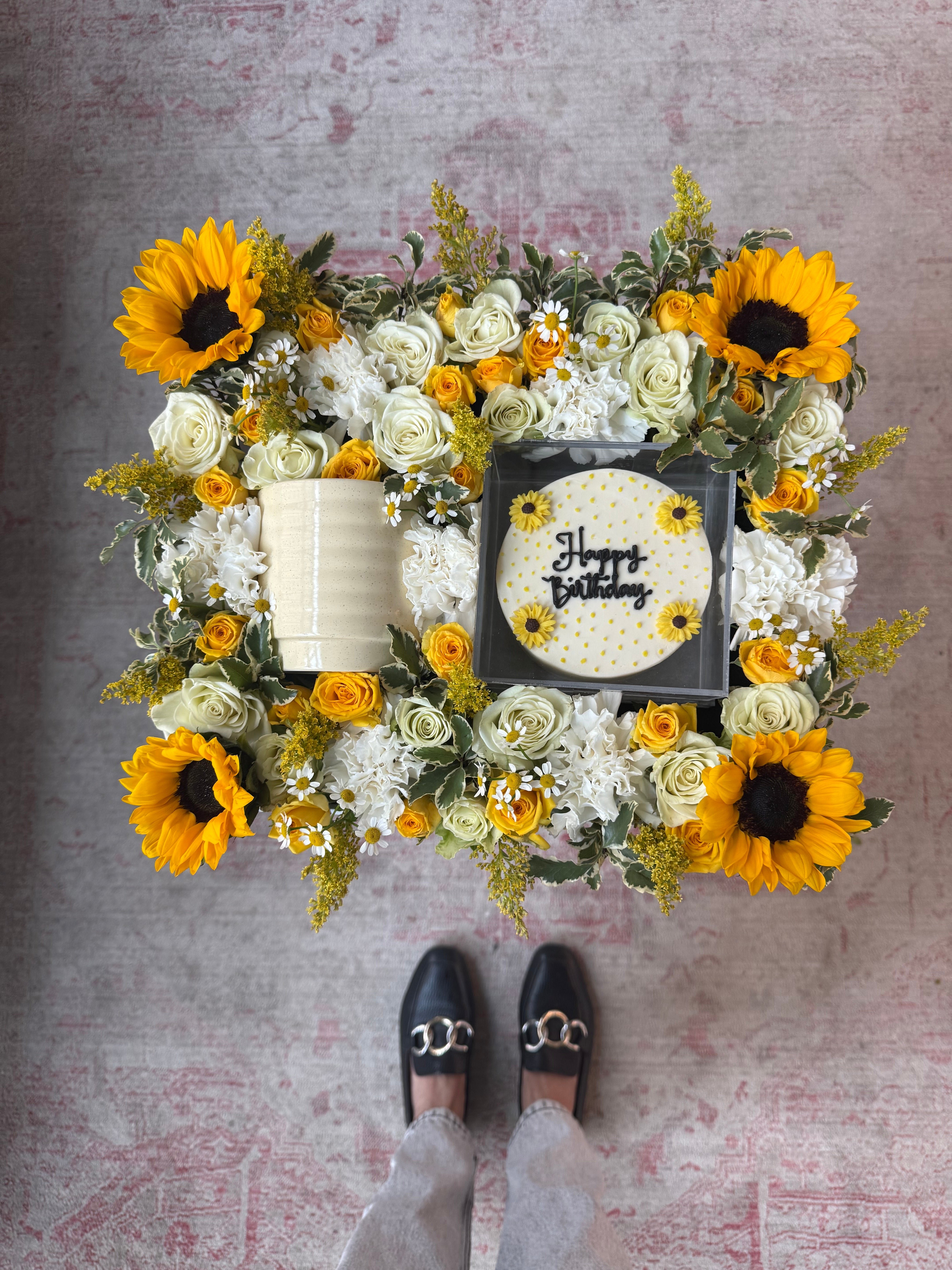 Sunshine Birthday Tray (w/ Yellow Mug)