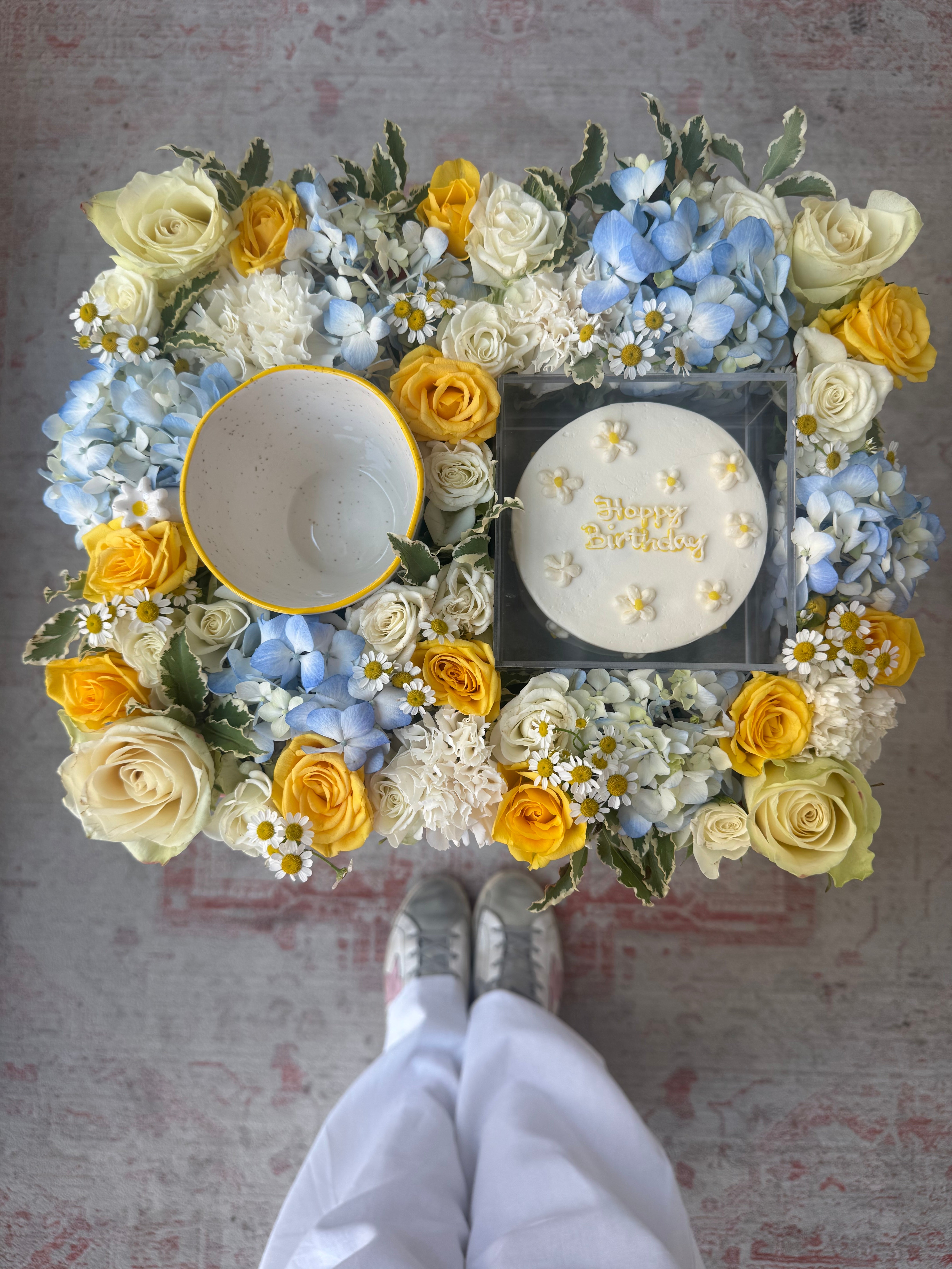 Daisy Crush Mug Birthday Tray