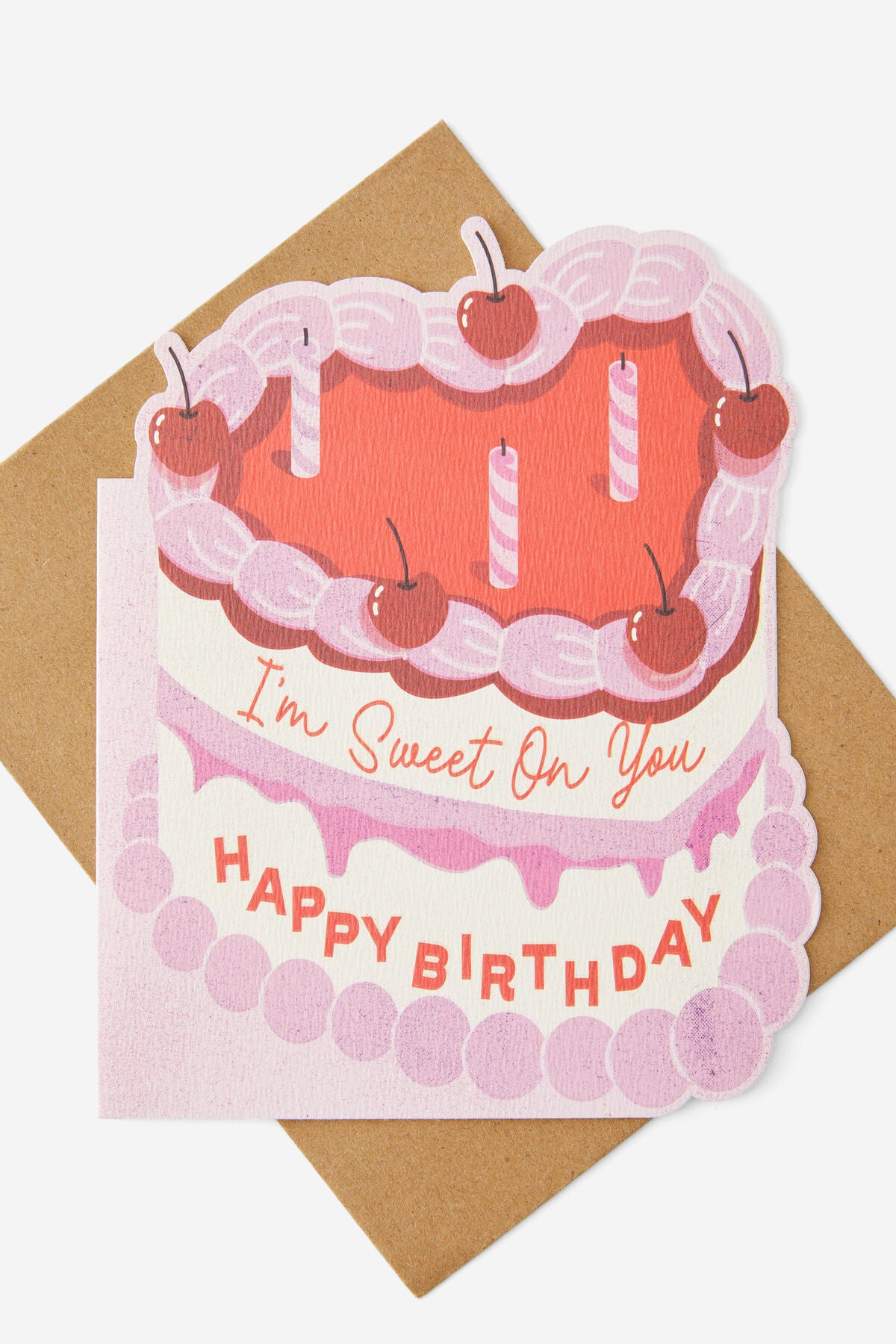 Sweet on You Cut Out Card