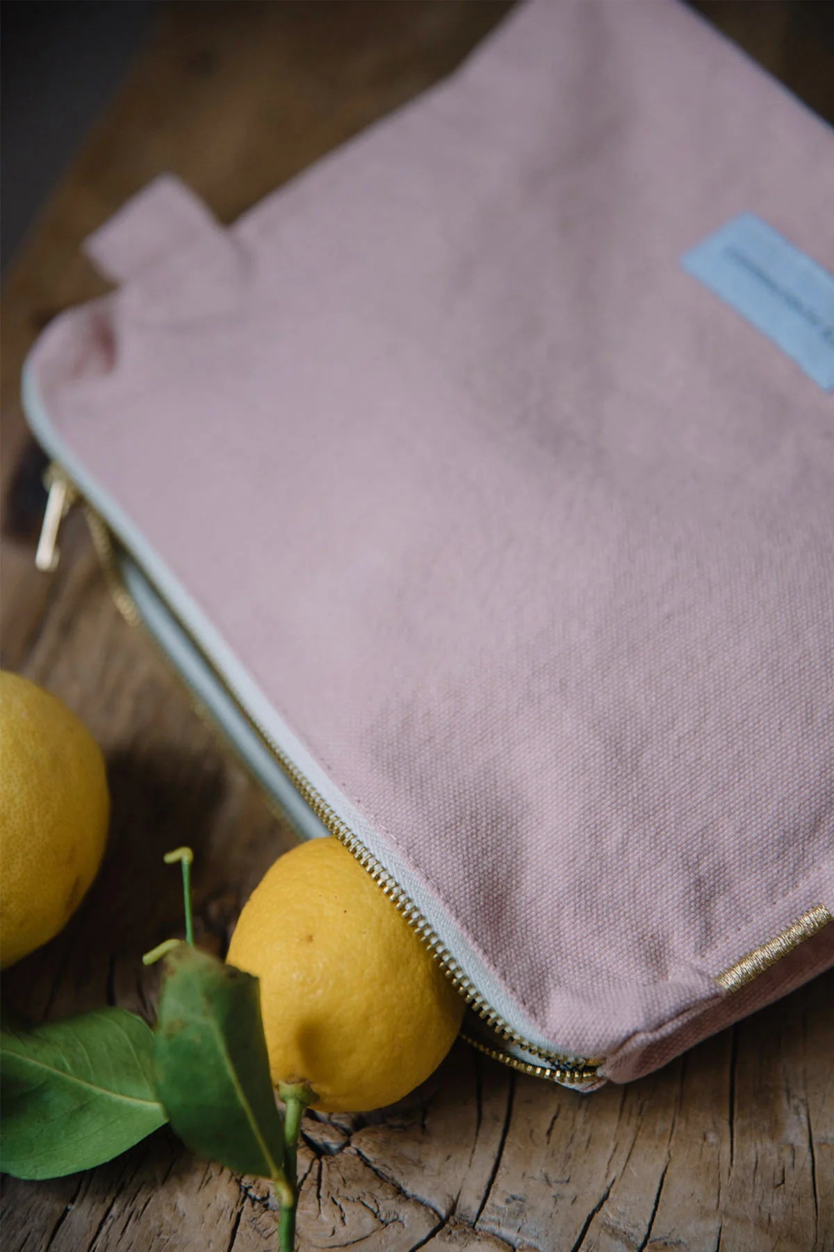 Canvas Toiletry Bag (Delicate Pink)