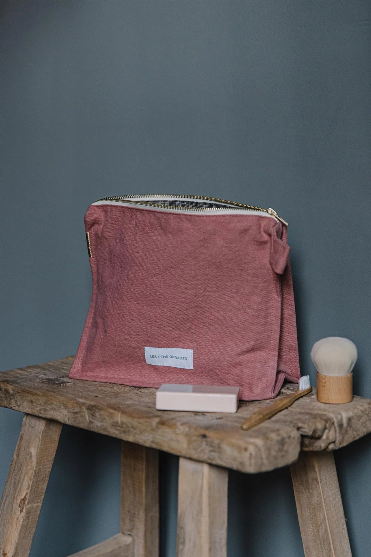 Canvas Toiletry Bag (Rosewood)