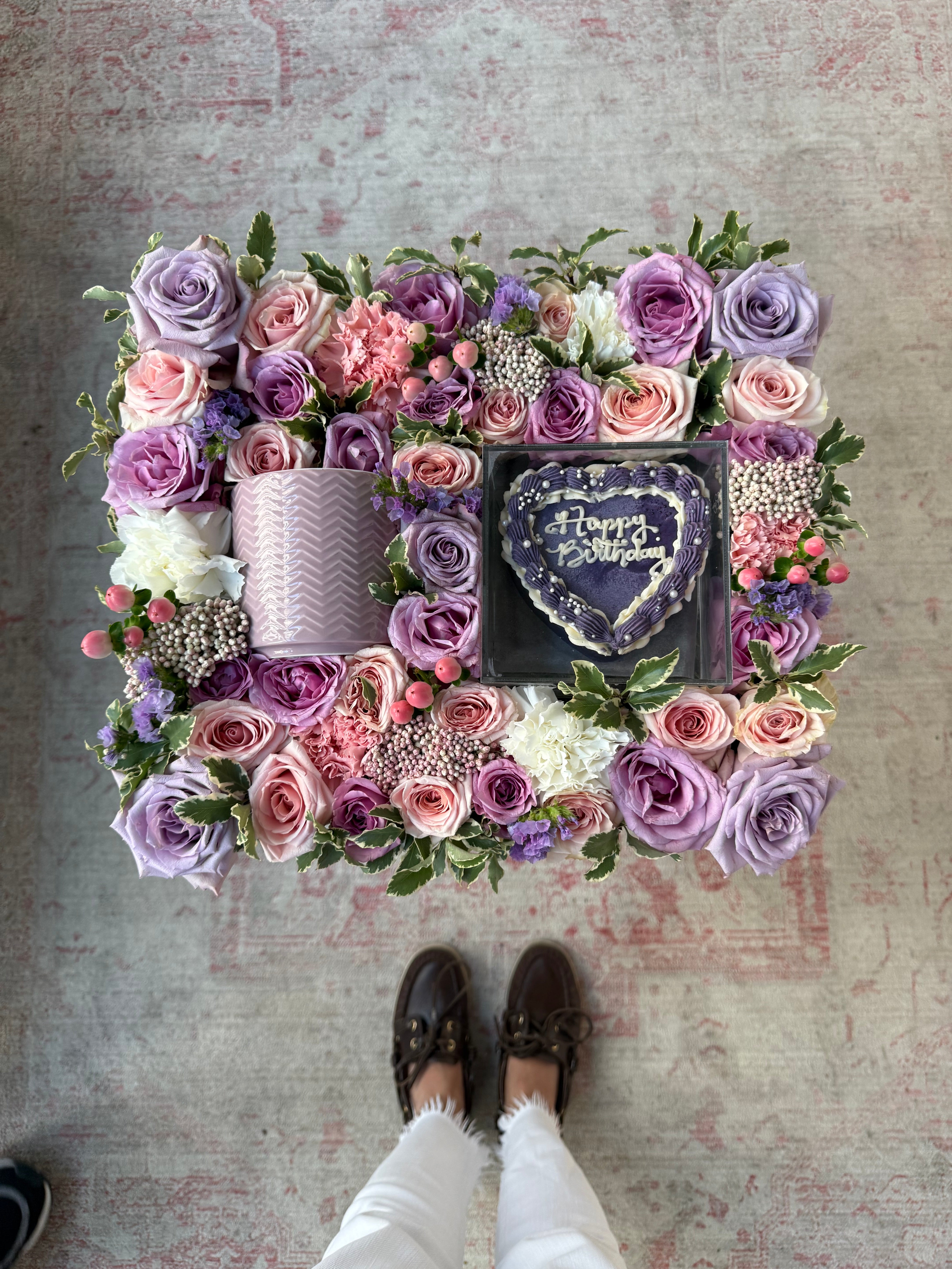 Pretty Purple Birthday Tray