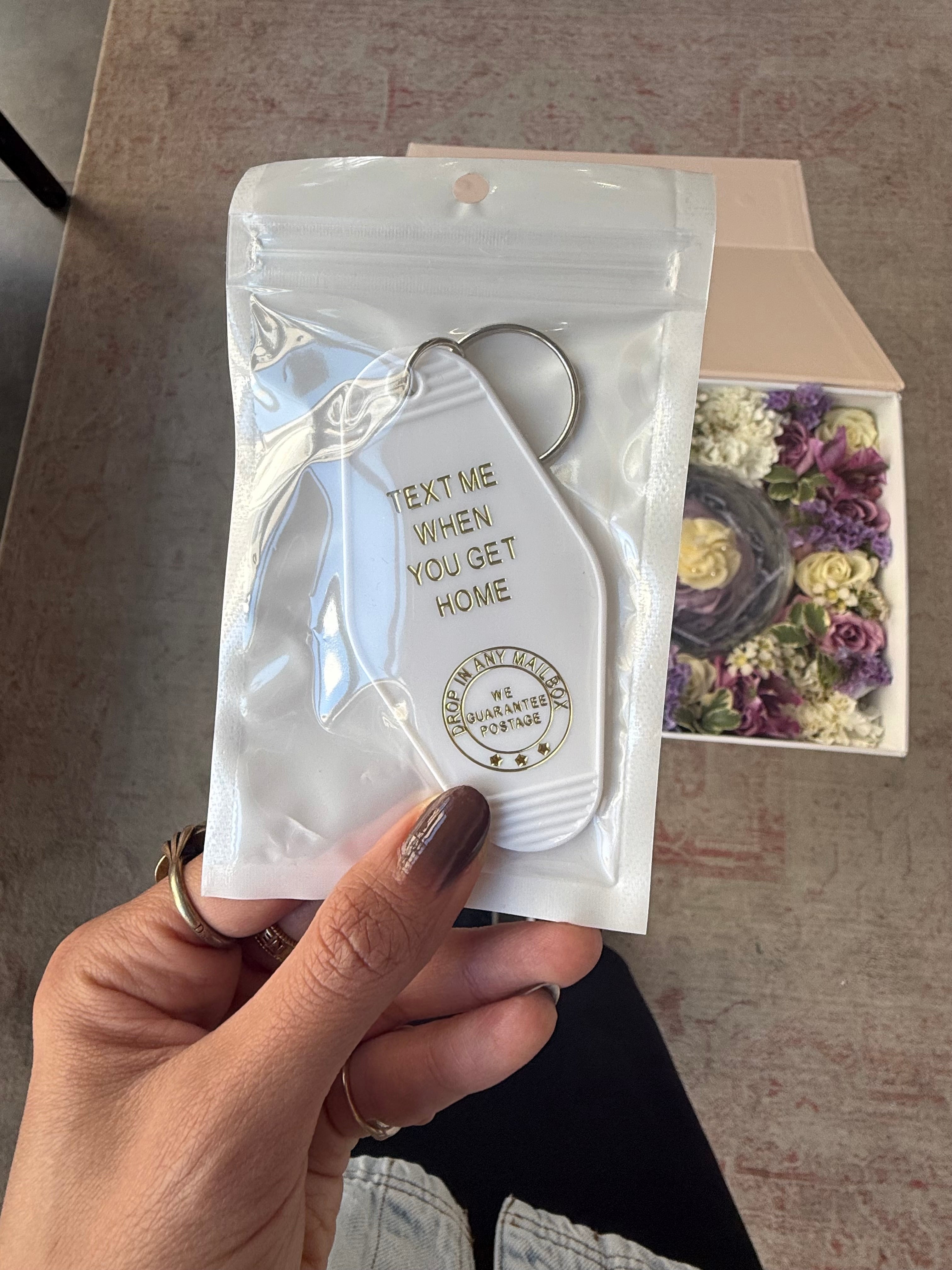 Text Me Tag + Cupcake Parcel