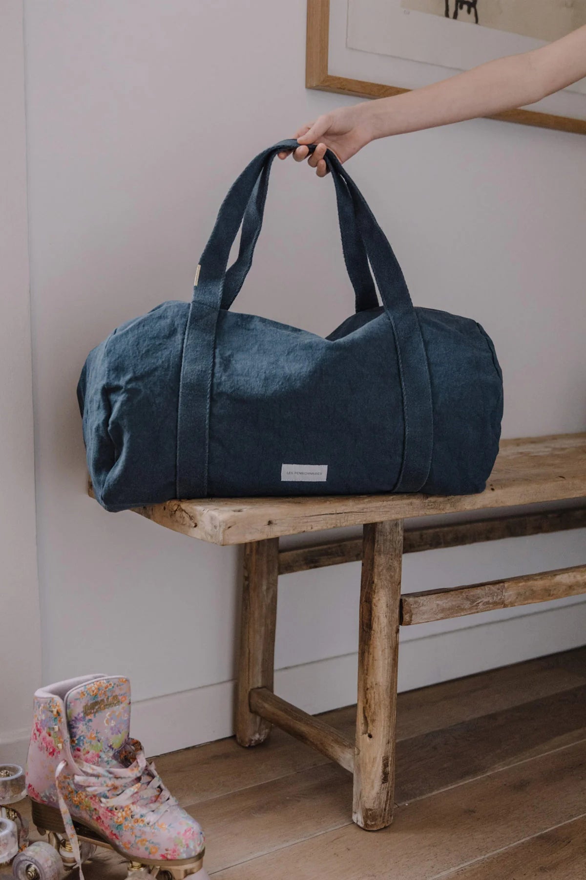 Organic Cotton Duffel Bag (Storm Blue)