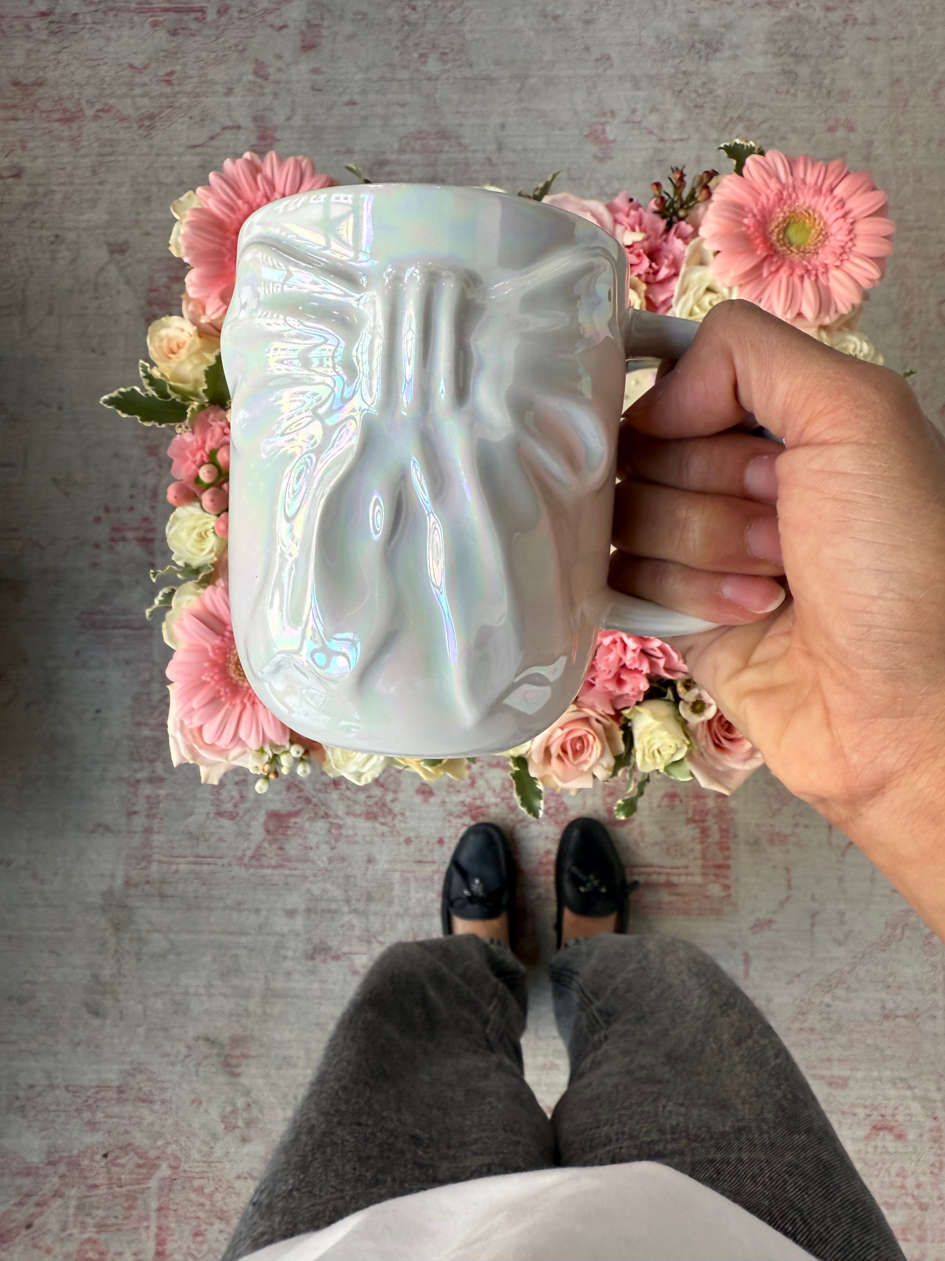 Bowtastic Birthday Tray (w/ Pearly White Mug)