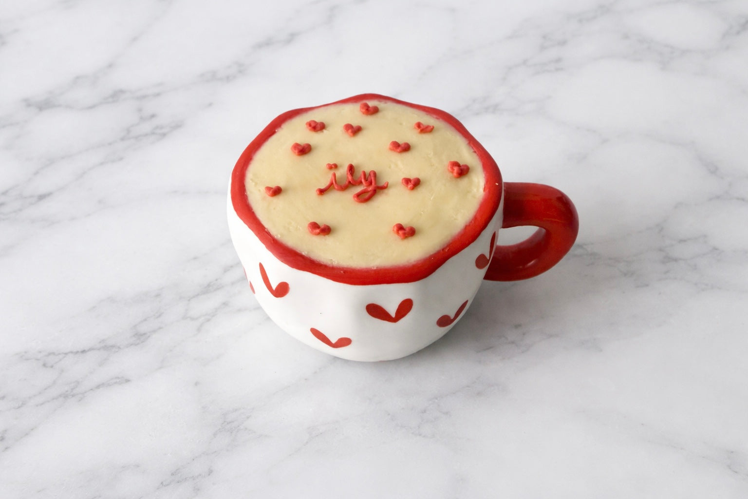 Hearts ILY Mug Cake Box