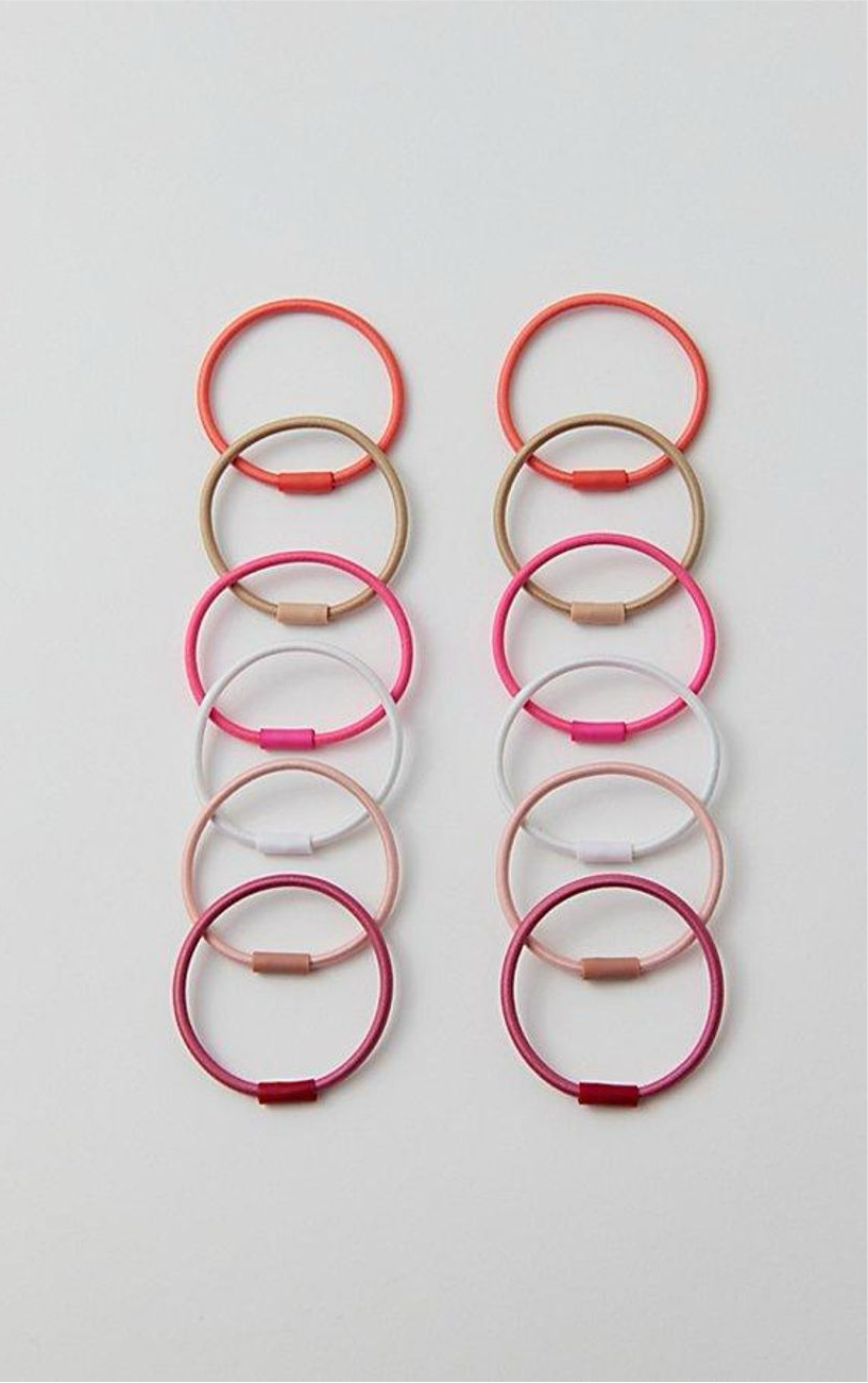 Pink Mix Hair Tie Set