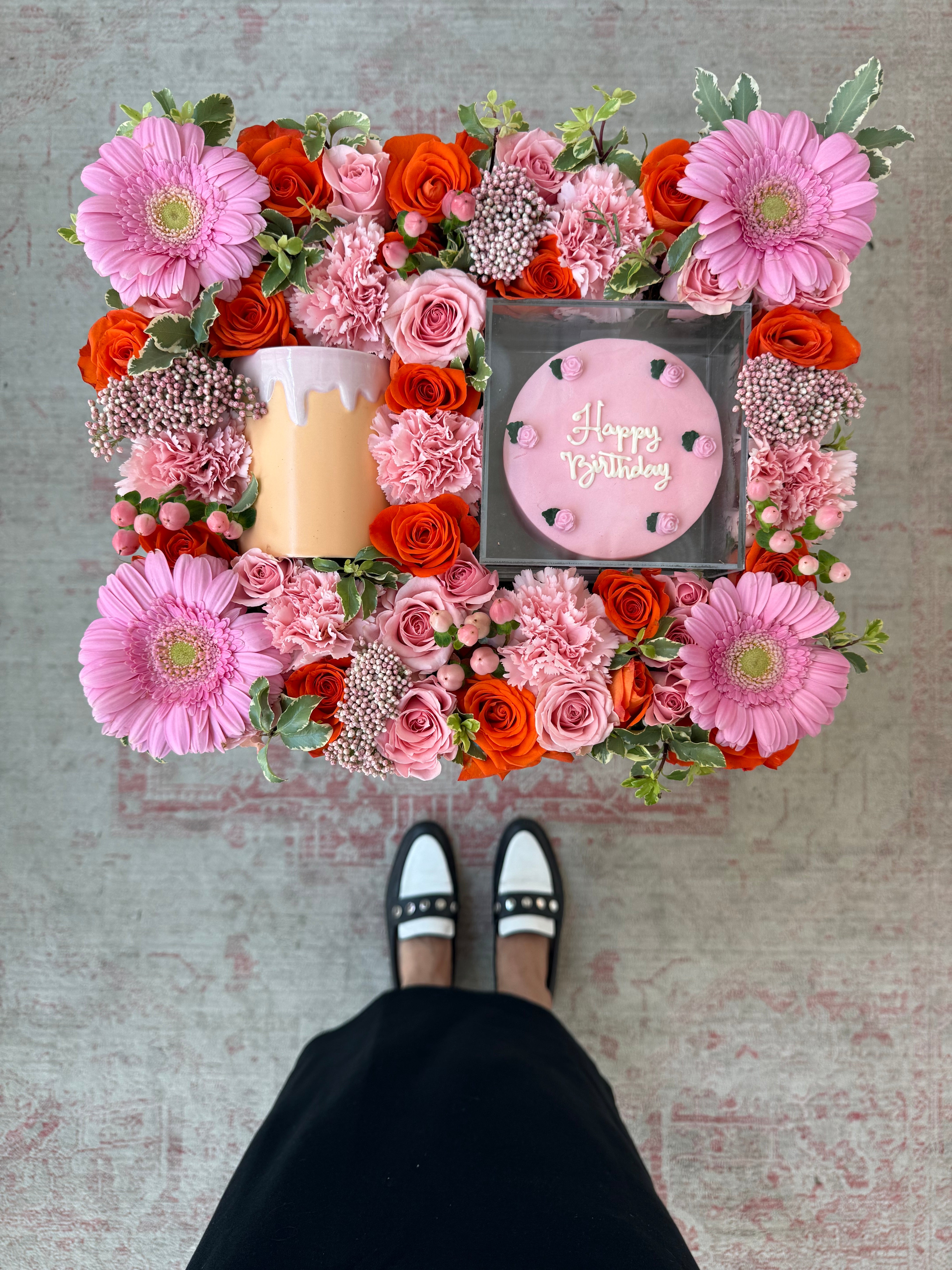 Peachy Drip Birthday Tray