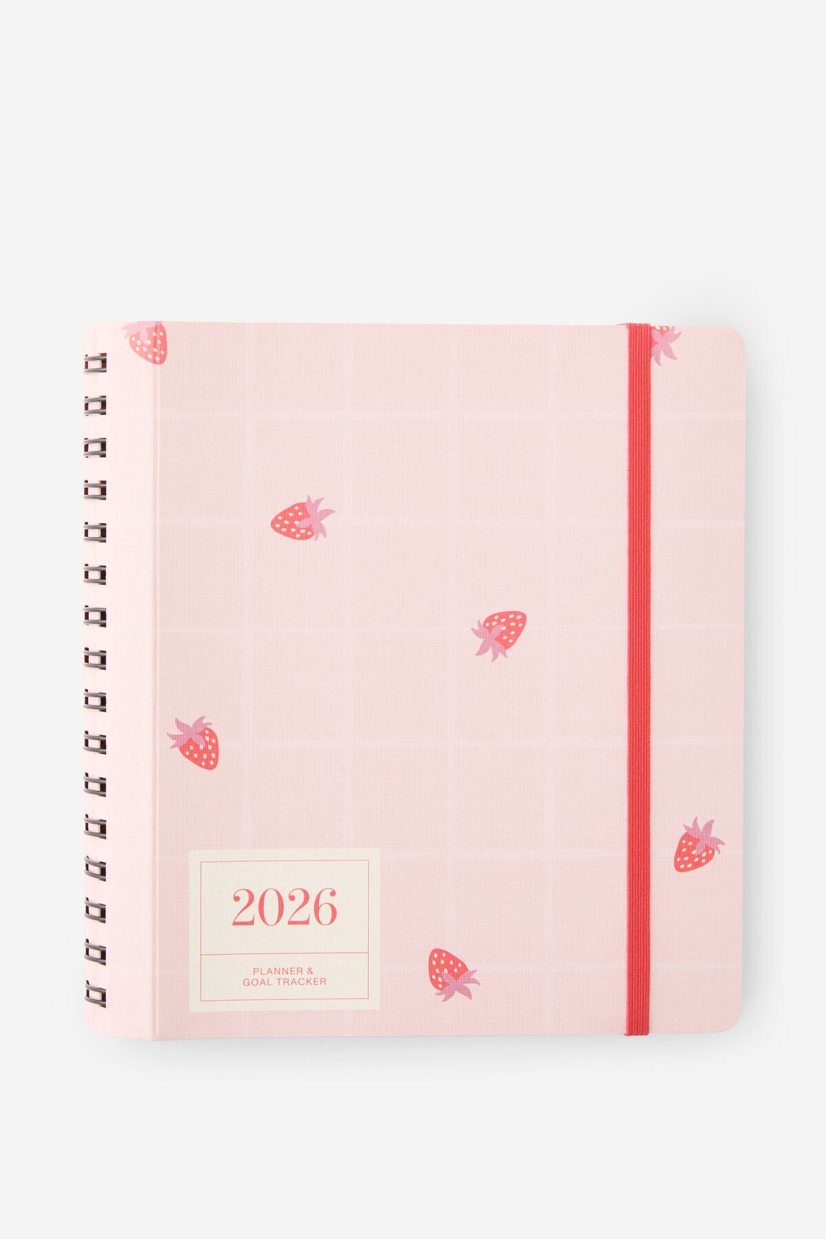2026 Stay Focused Daily Planner (Pink Strawberry)