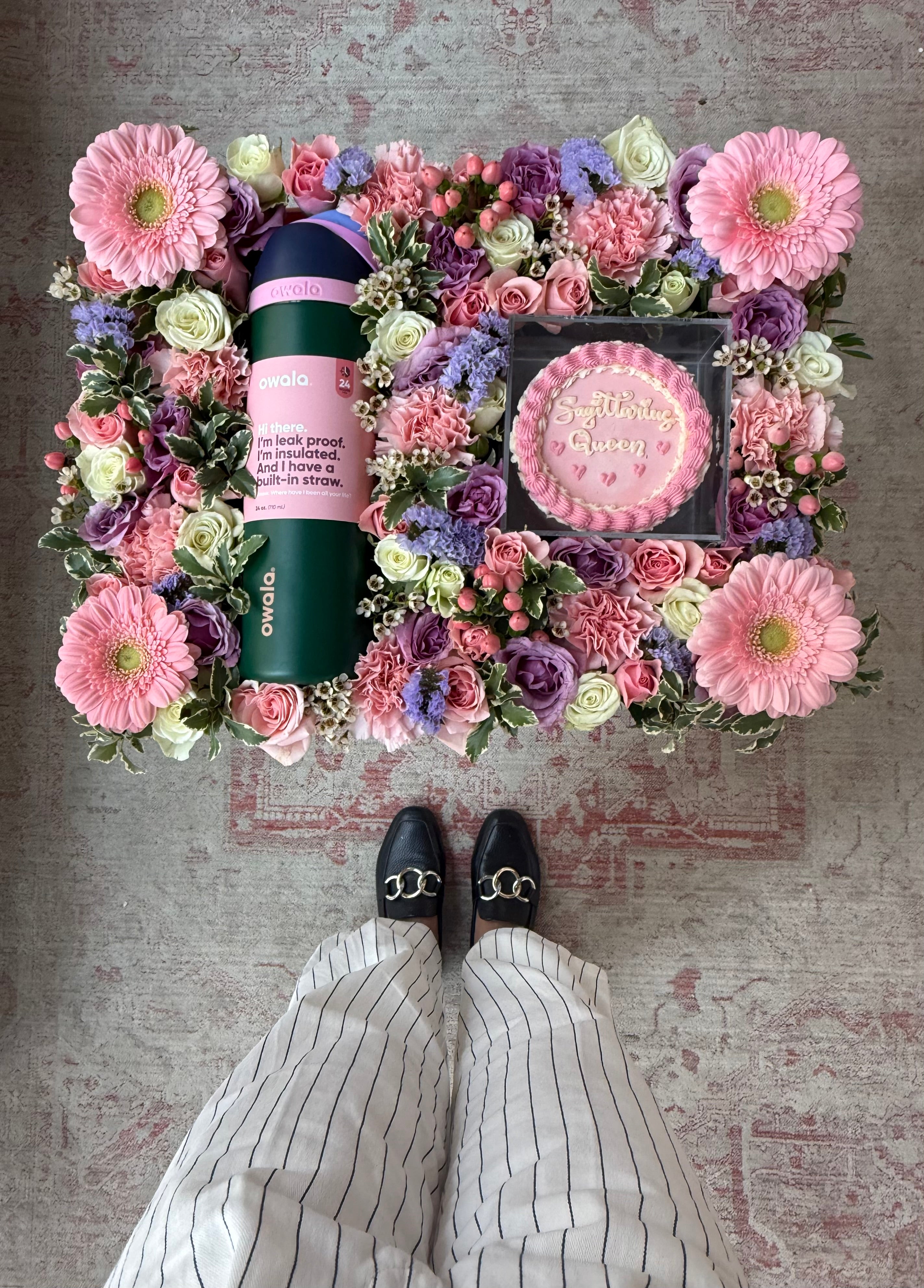 SagittarIus Queen Birthday Tray (w/ Owala Bottle)