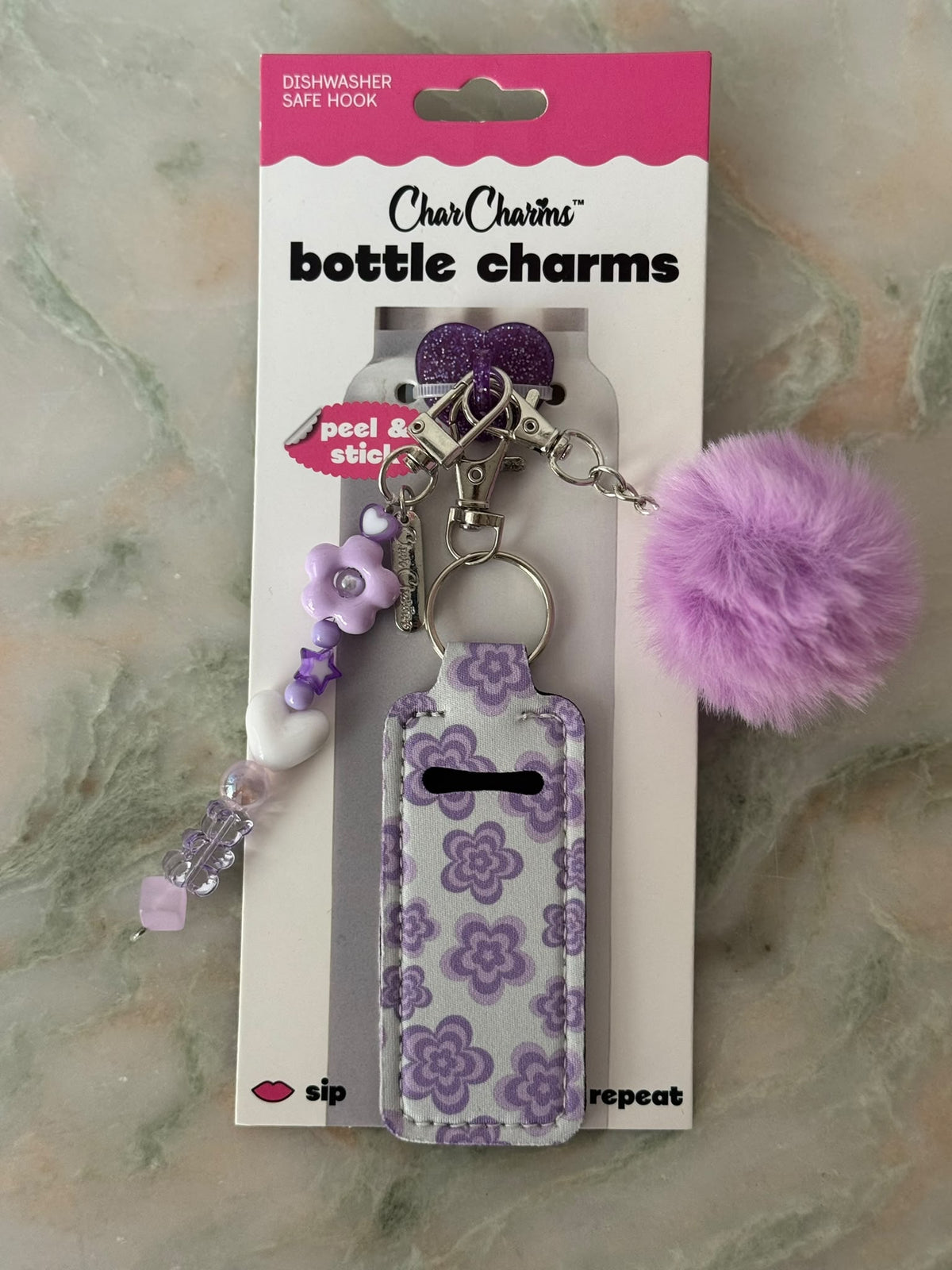 Bottle Charm (Purple Bloom)