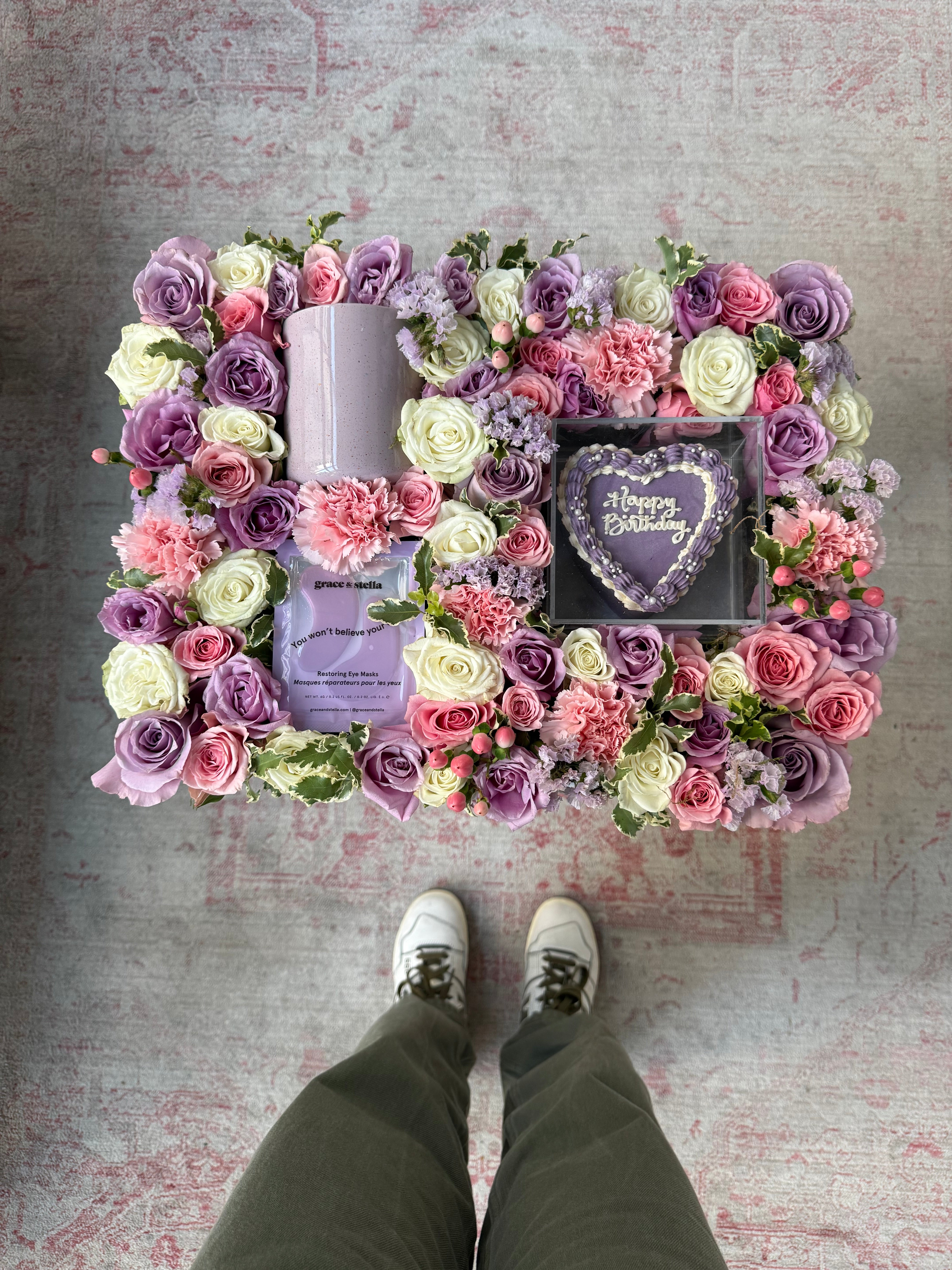 Triple Beauty Purple Birthday Tray