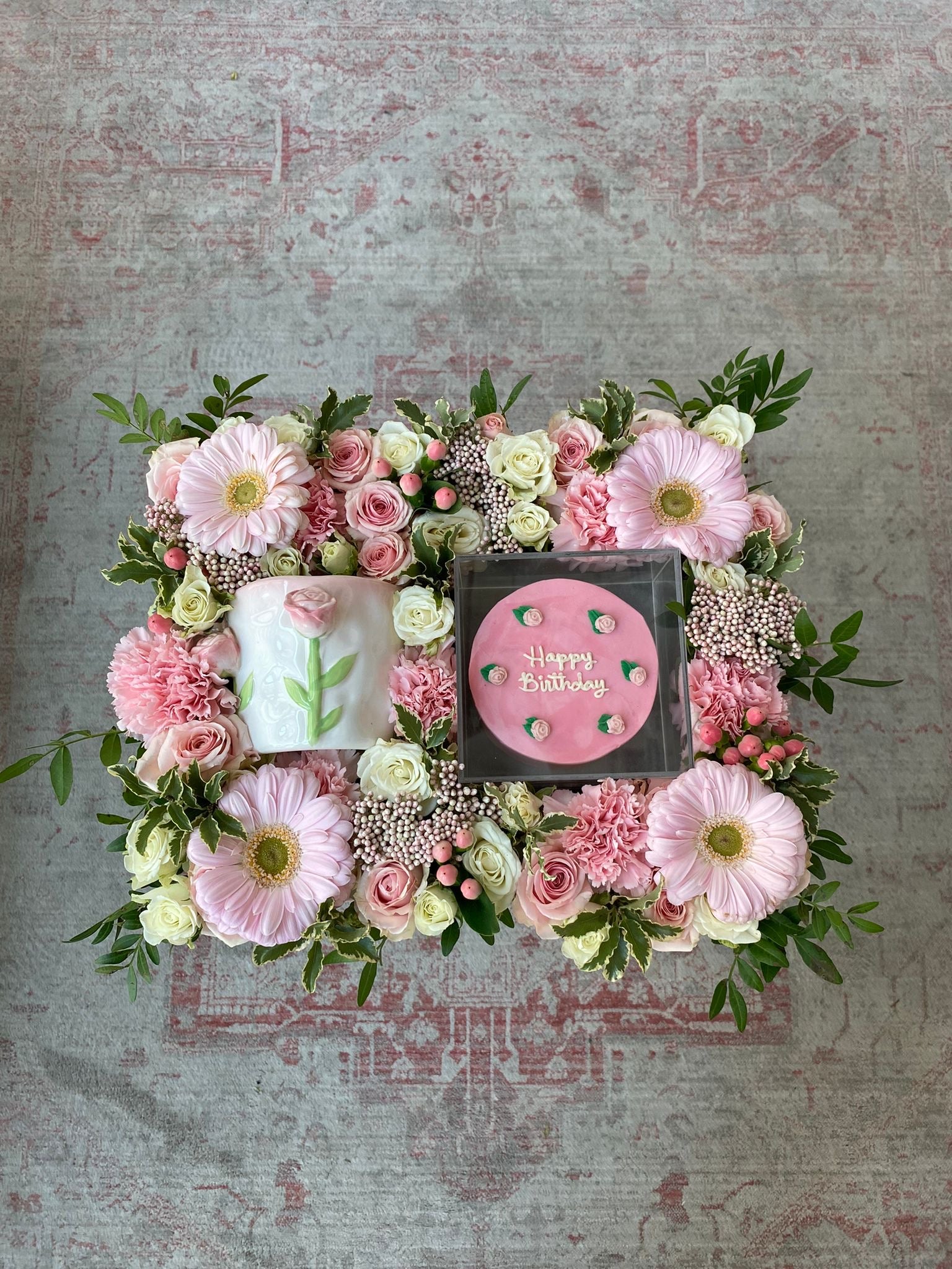 Rose Bud Birthday Tray