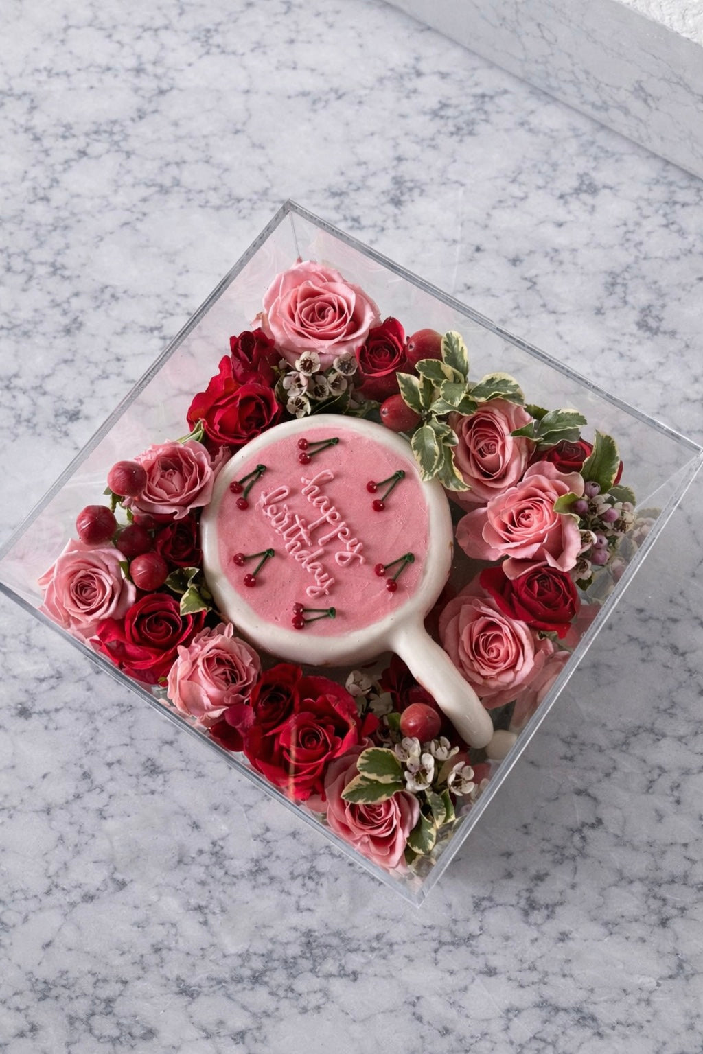 Cherry Birthday Mug Cake Box