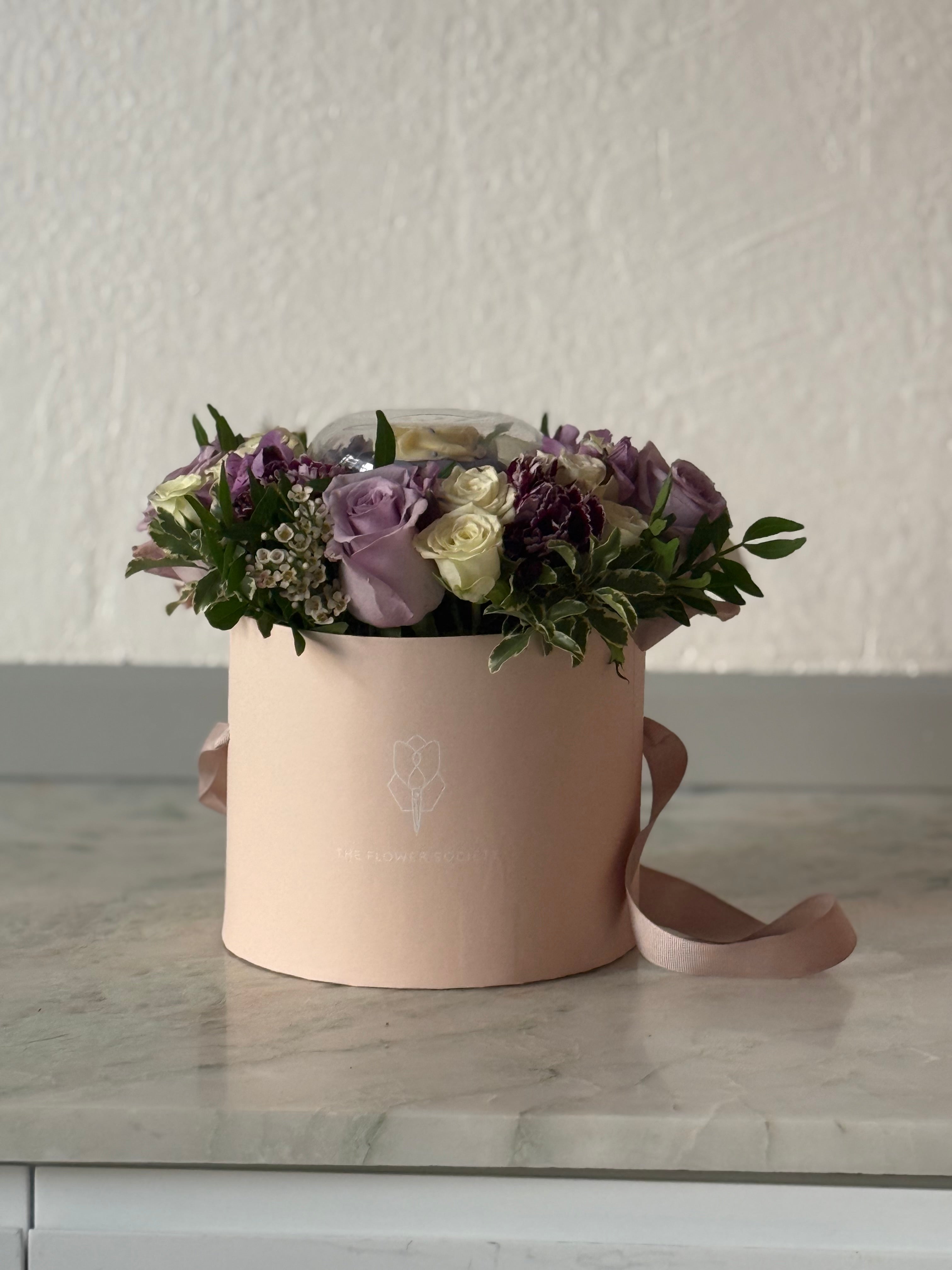 Purple Cupcake Hatbox