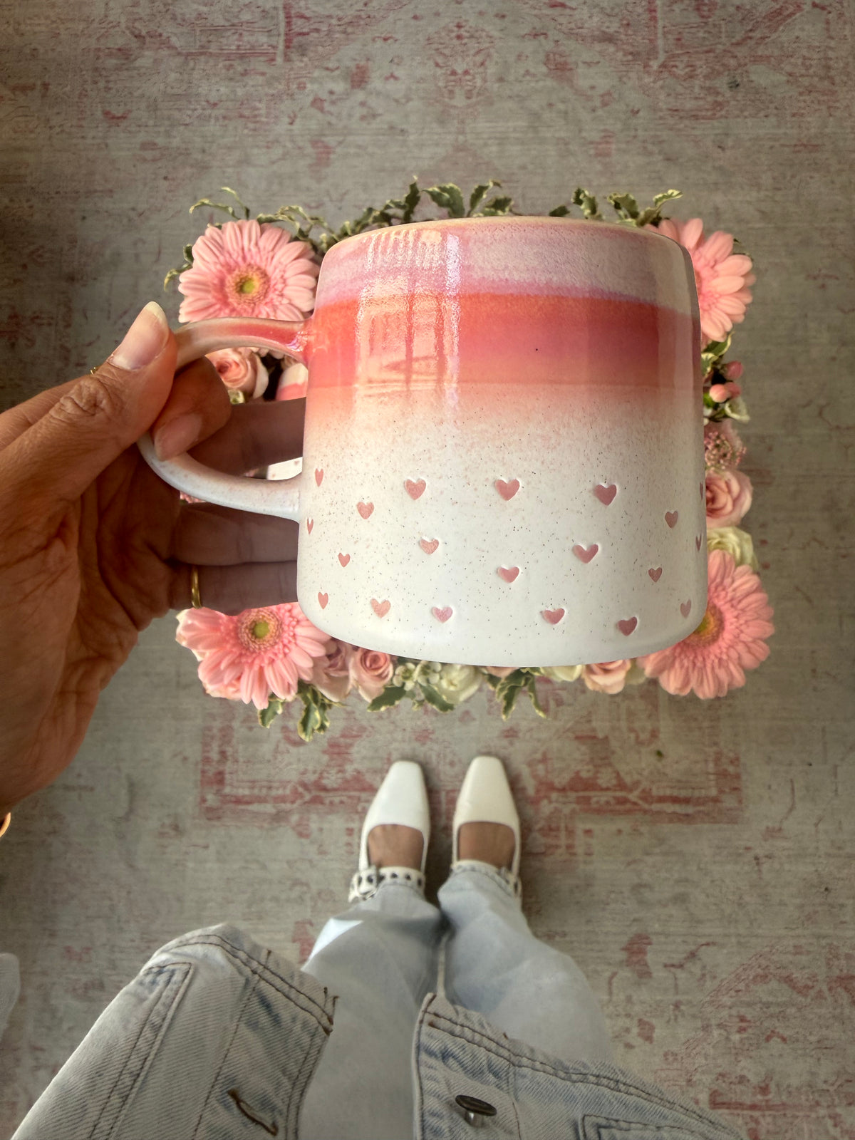 Libra Queen Birthday Tray w/ Pink Heart Mug
