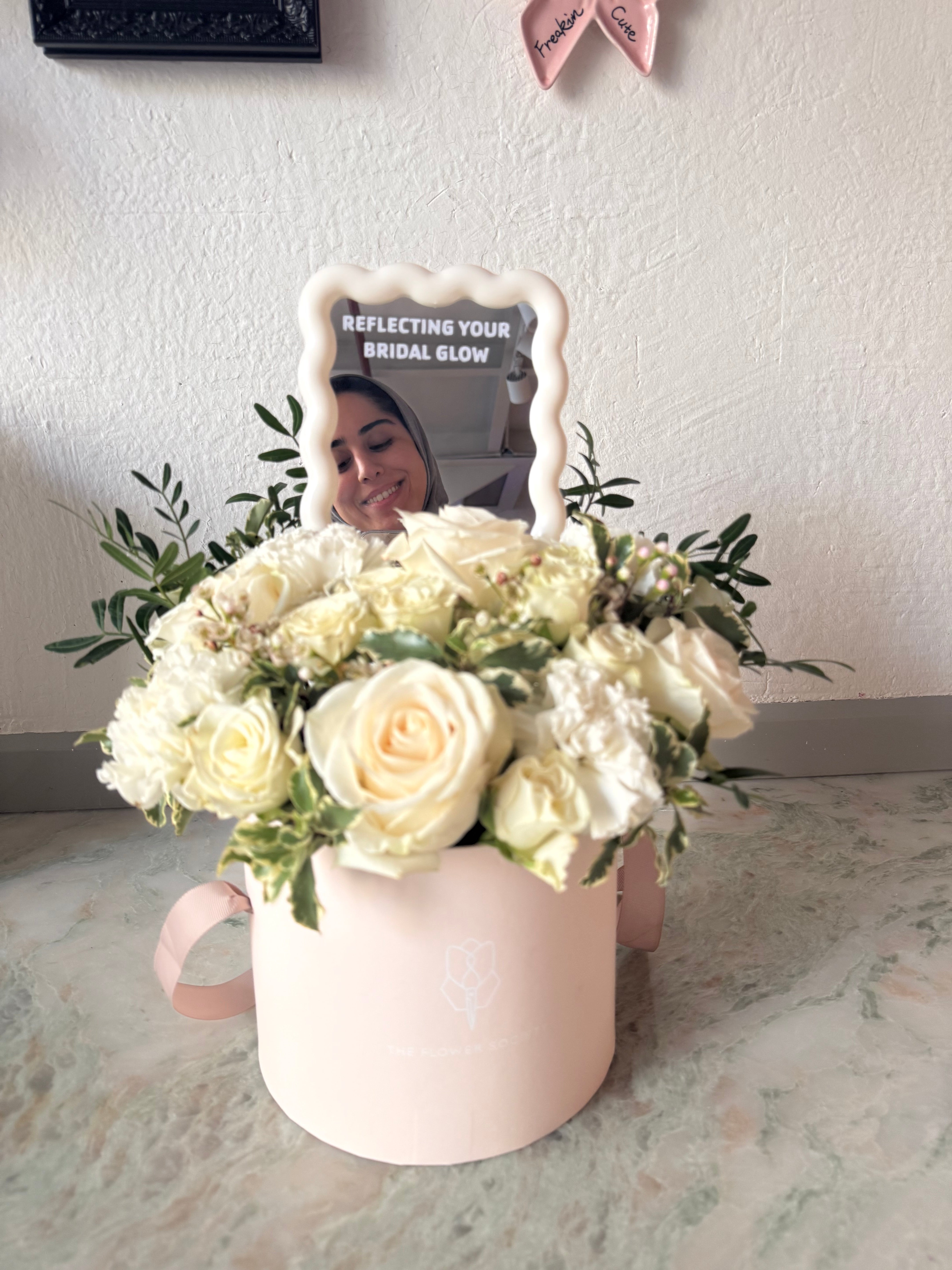 Bridal Mirror Hatbox