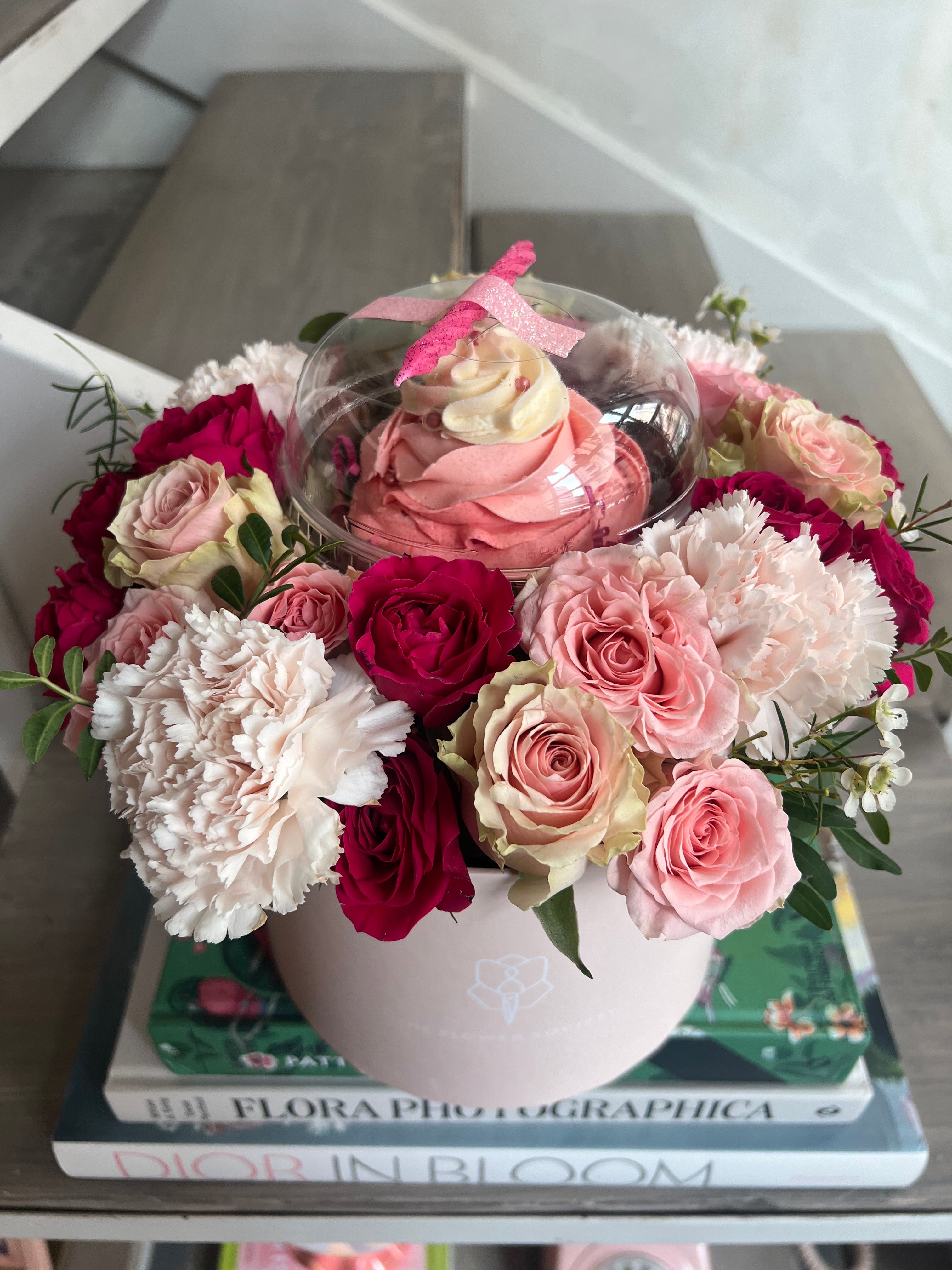 Pink Cupcake Hatbox