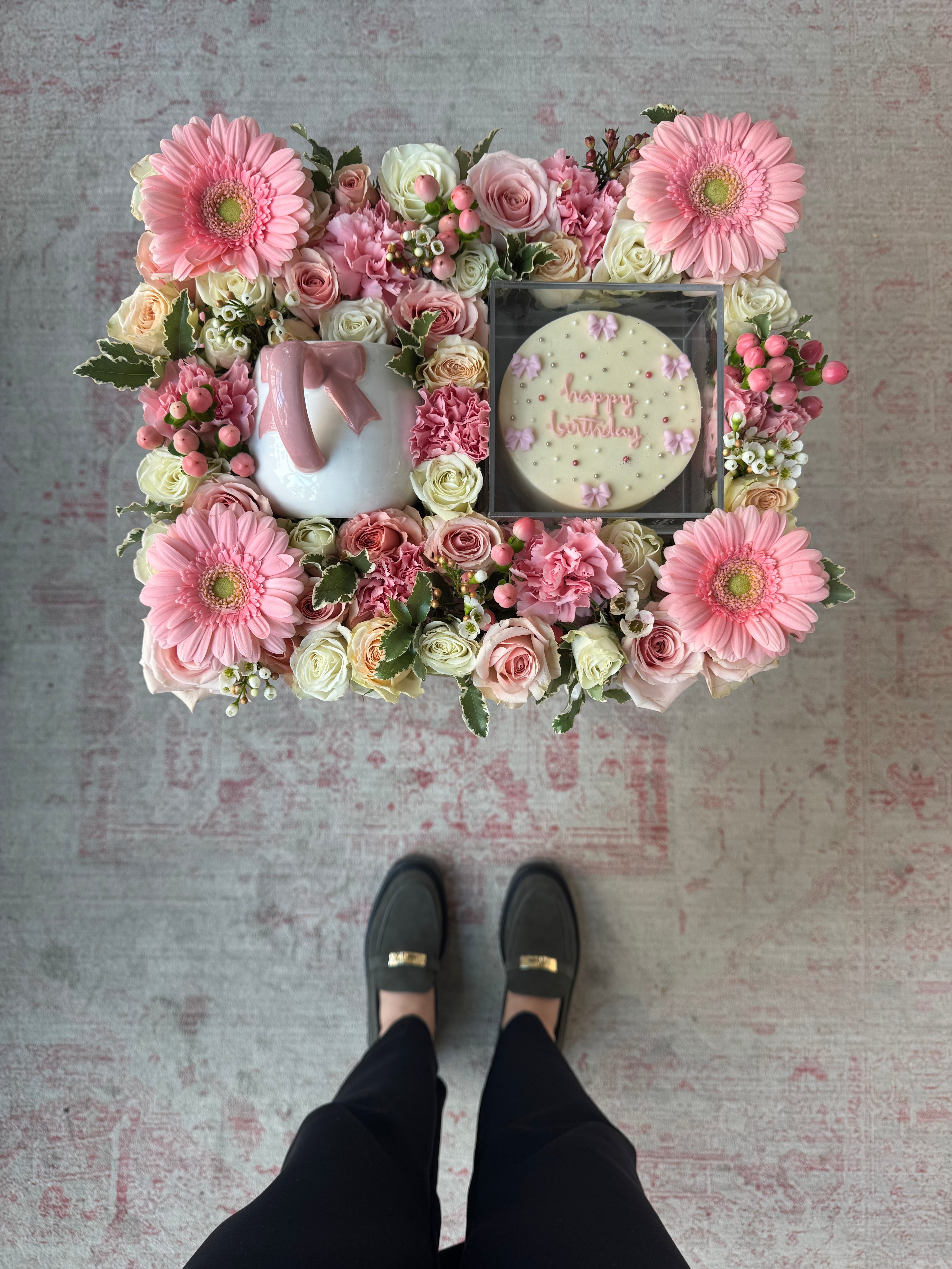 Bowtastic Birthday Tray (w/ Pink Bow Mug)