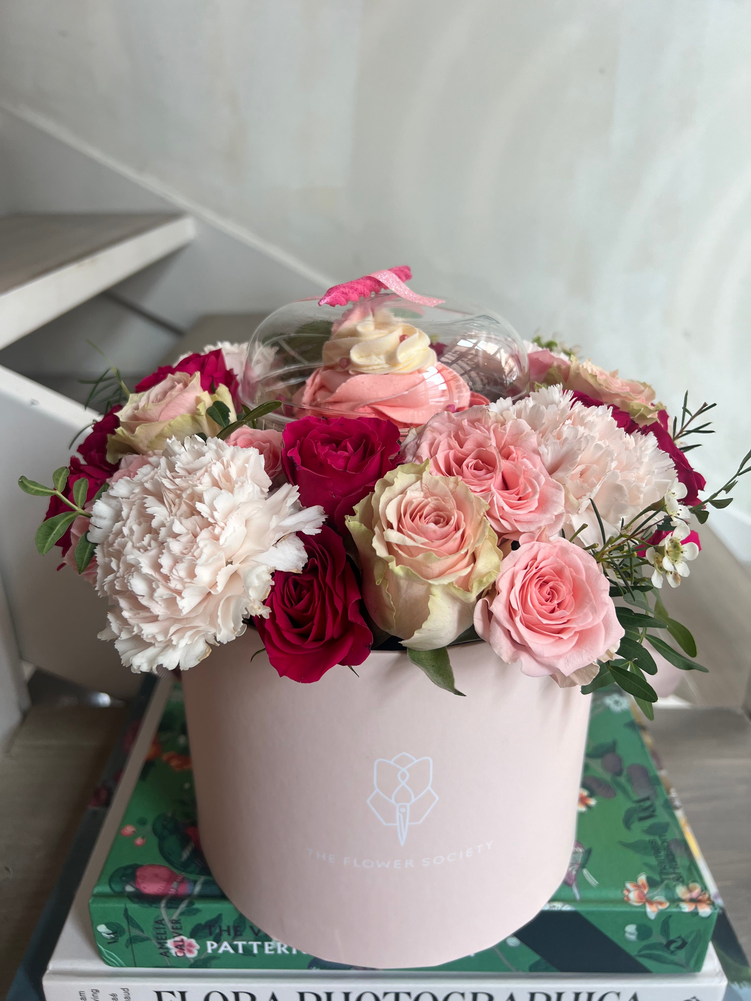 Pink Cupcake Hatbox