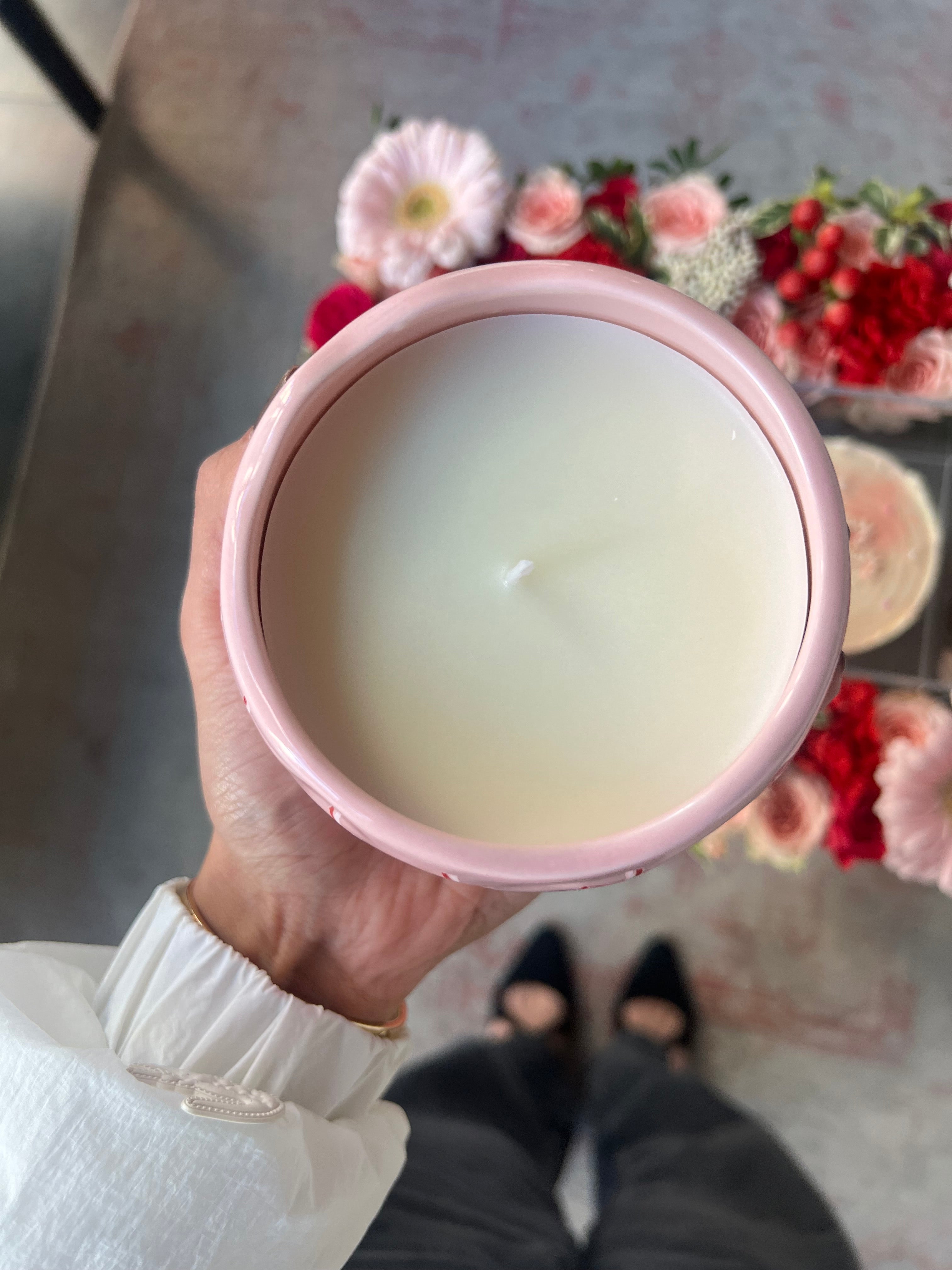 Bows & Pearls Birthday Tray w/ Candle