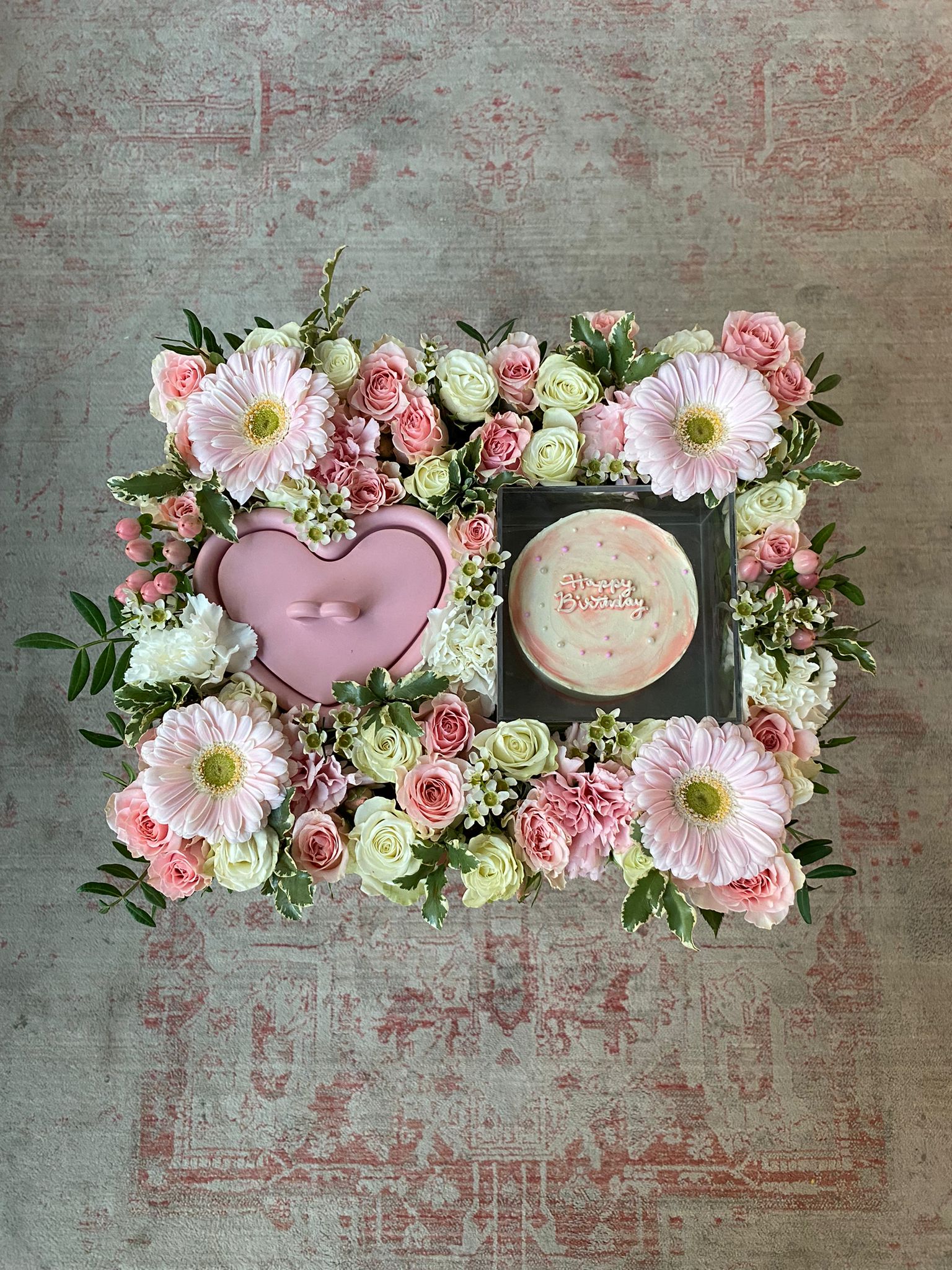 Lovely Pink Birthday Tray