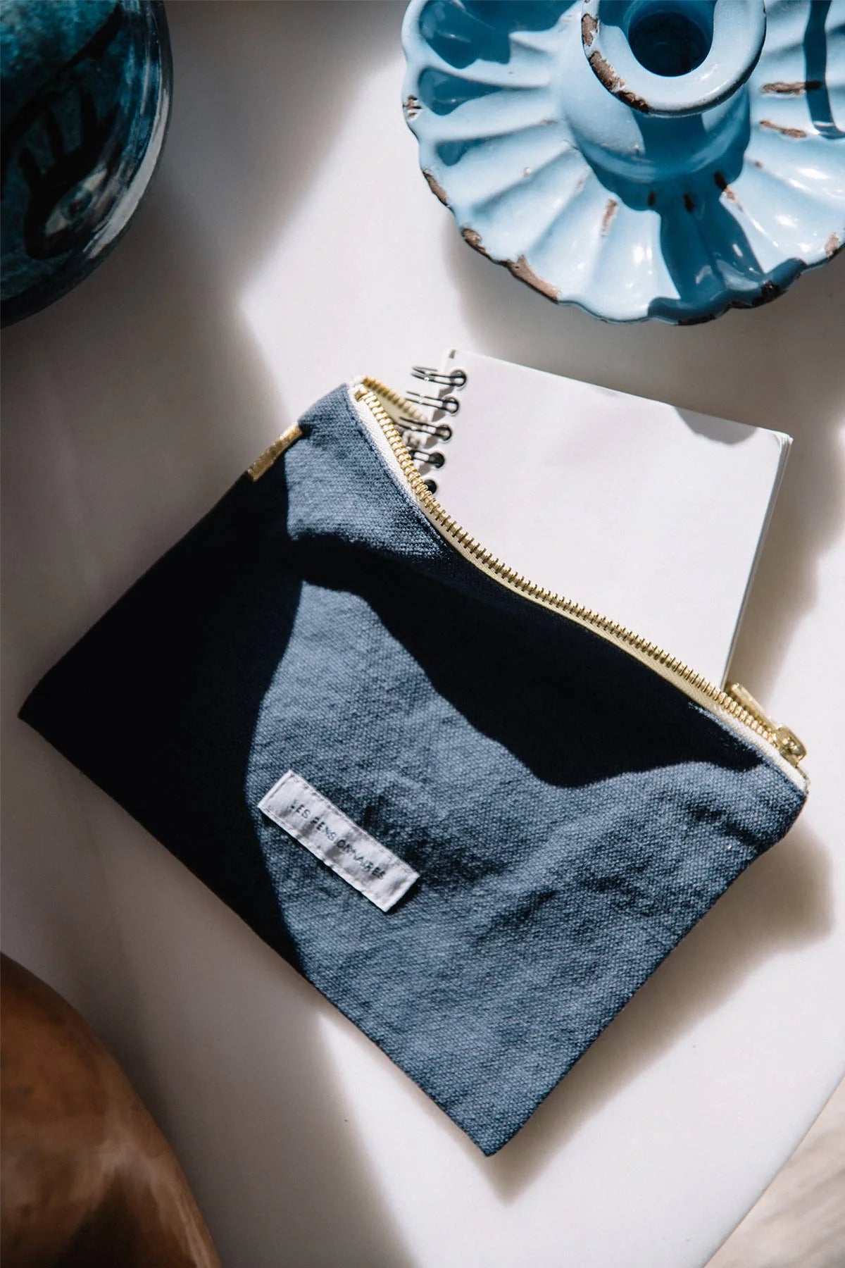 Small Canvas Pouch (Storm Blue)