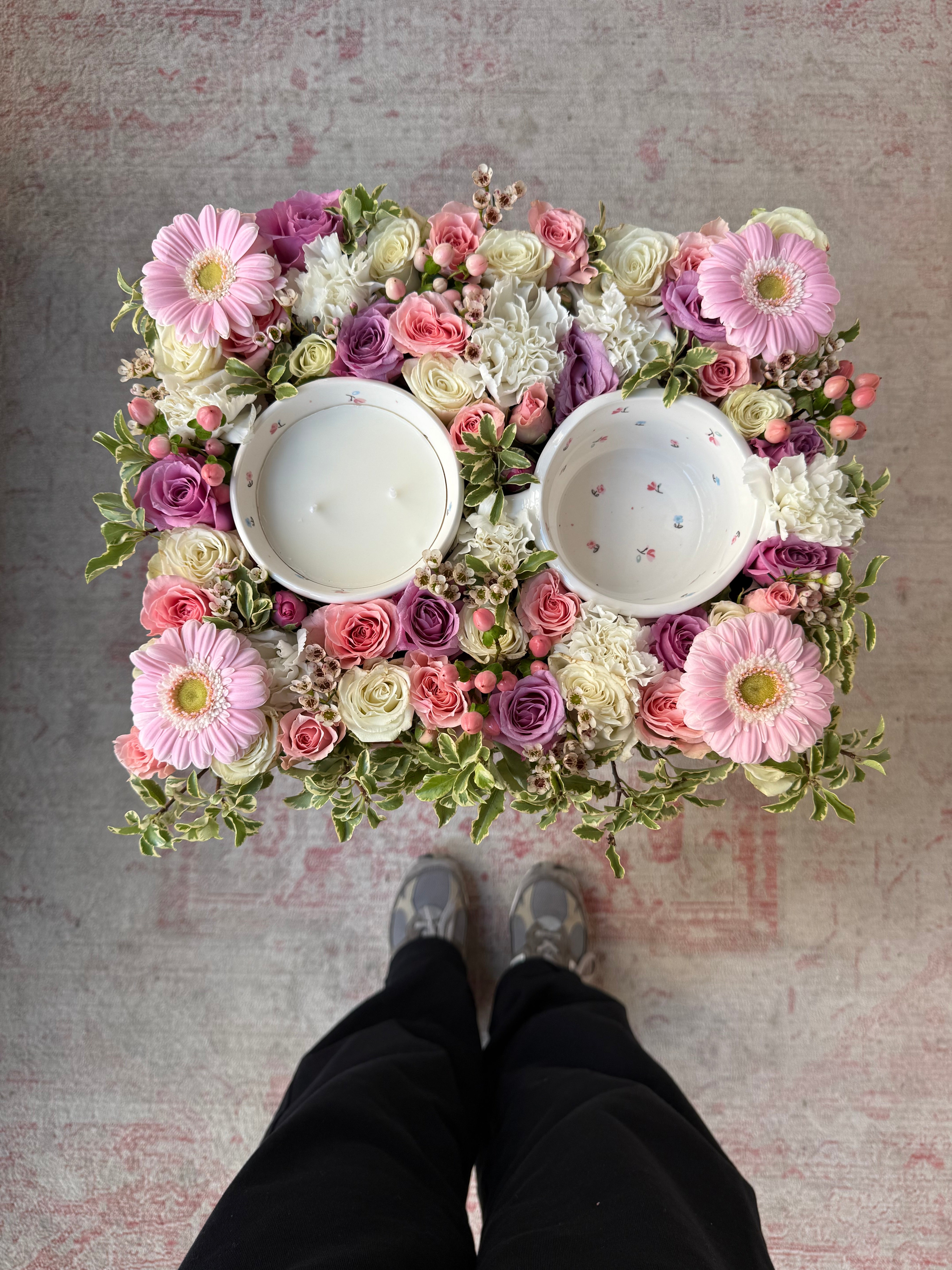 Ditsy Blooms Combo Birthday Tray (w/ Mug & Candle)