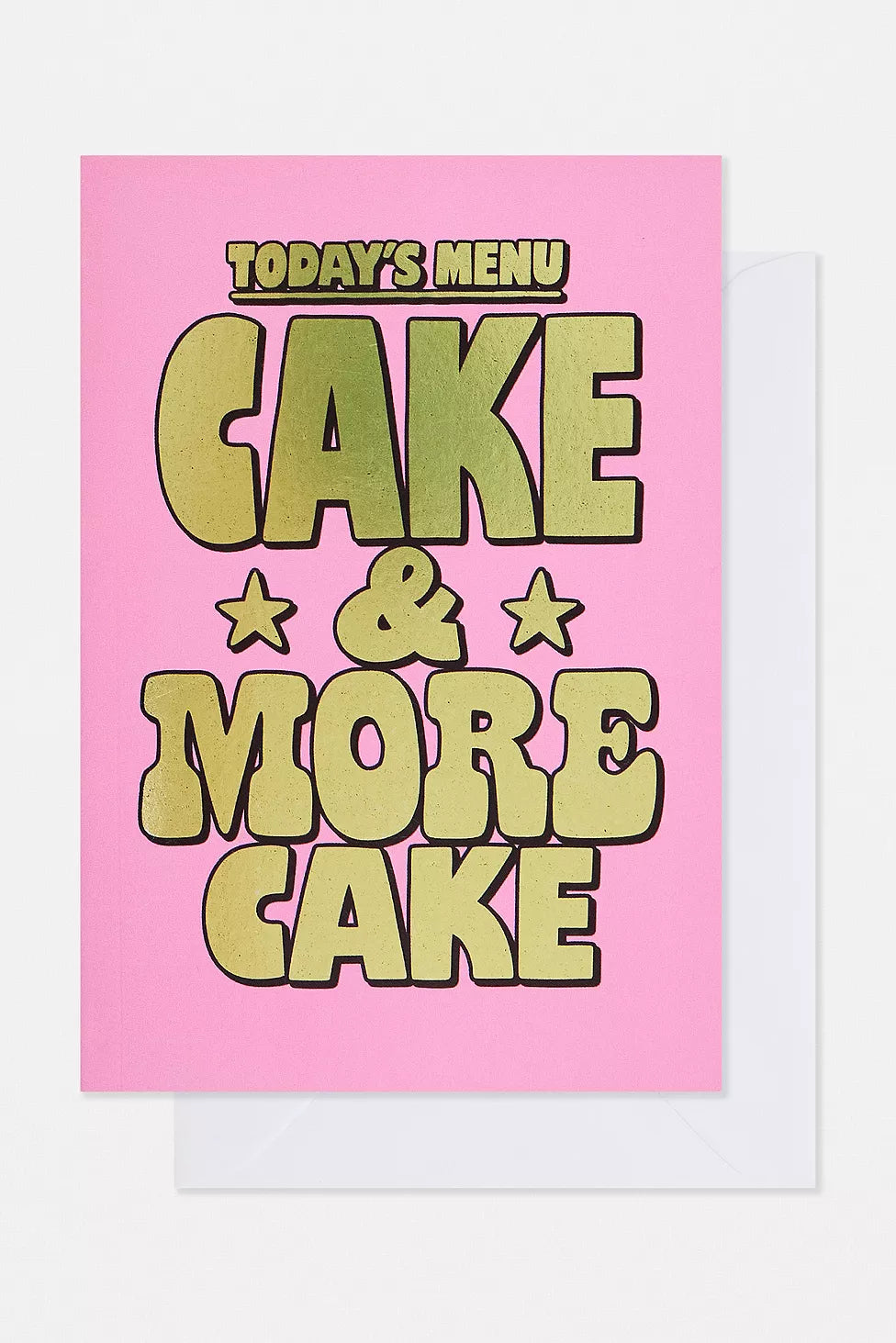 Today's Menu Cake Card