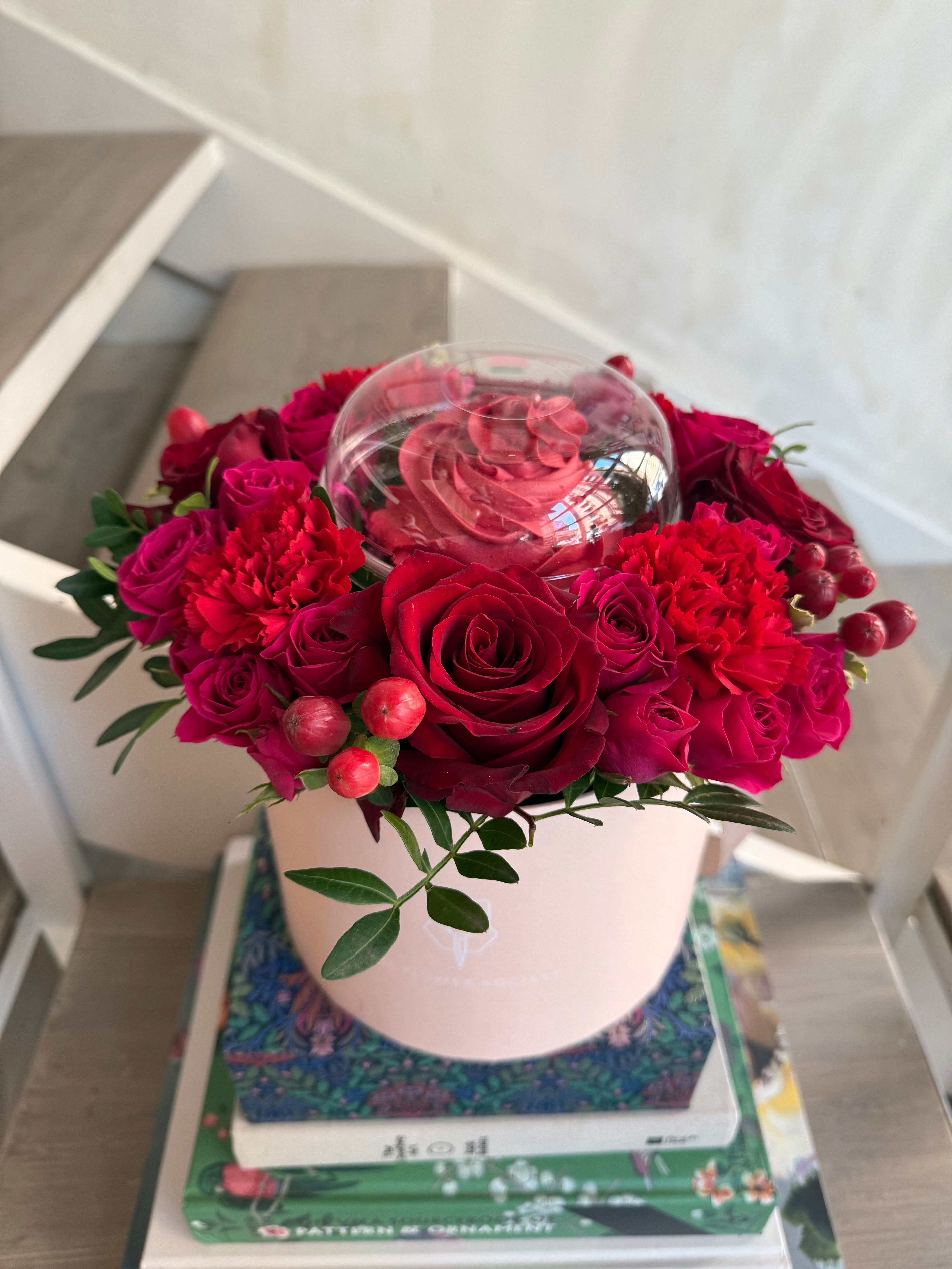 Red Cupcake Hatbox