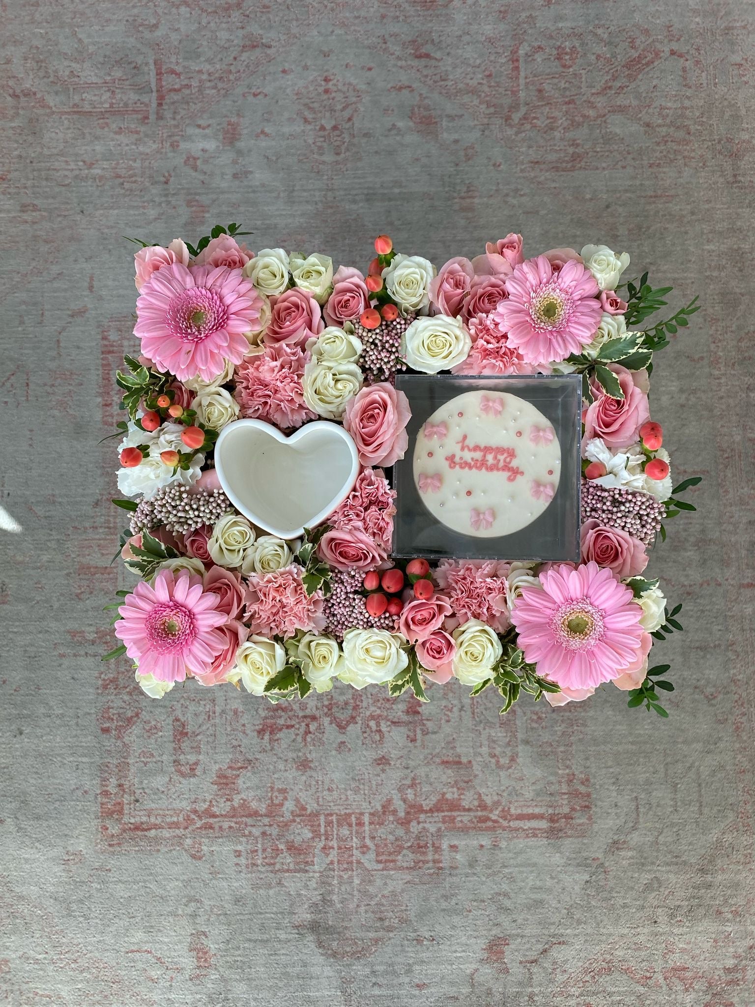 Hearts & Bows Birthday Tray