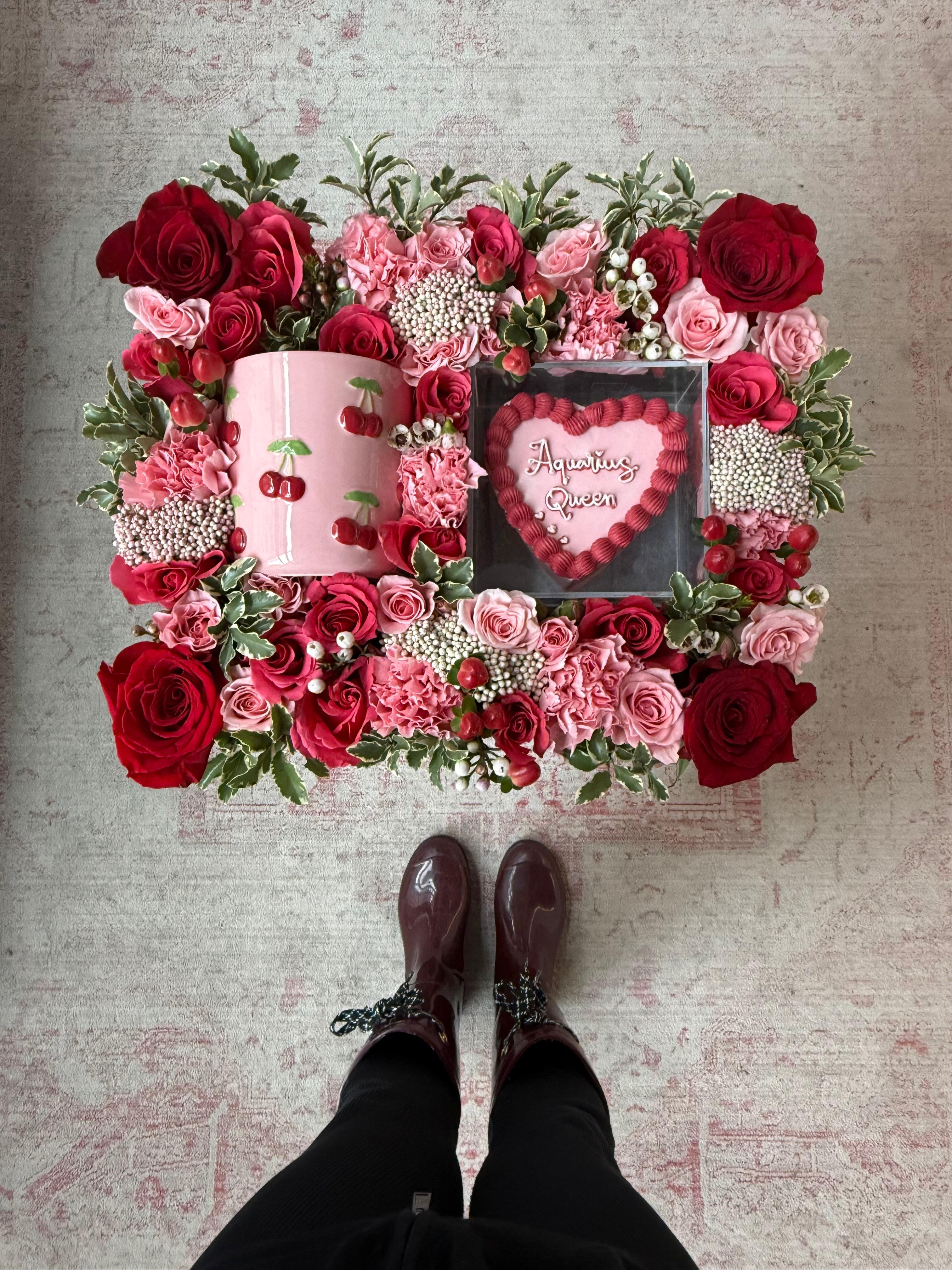 Aquarius Queen Birthday Tray (w/ Cherry Mug)