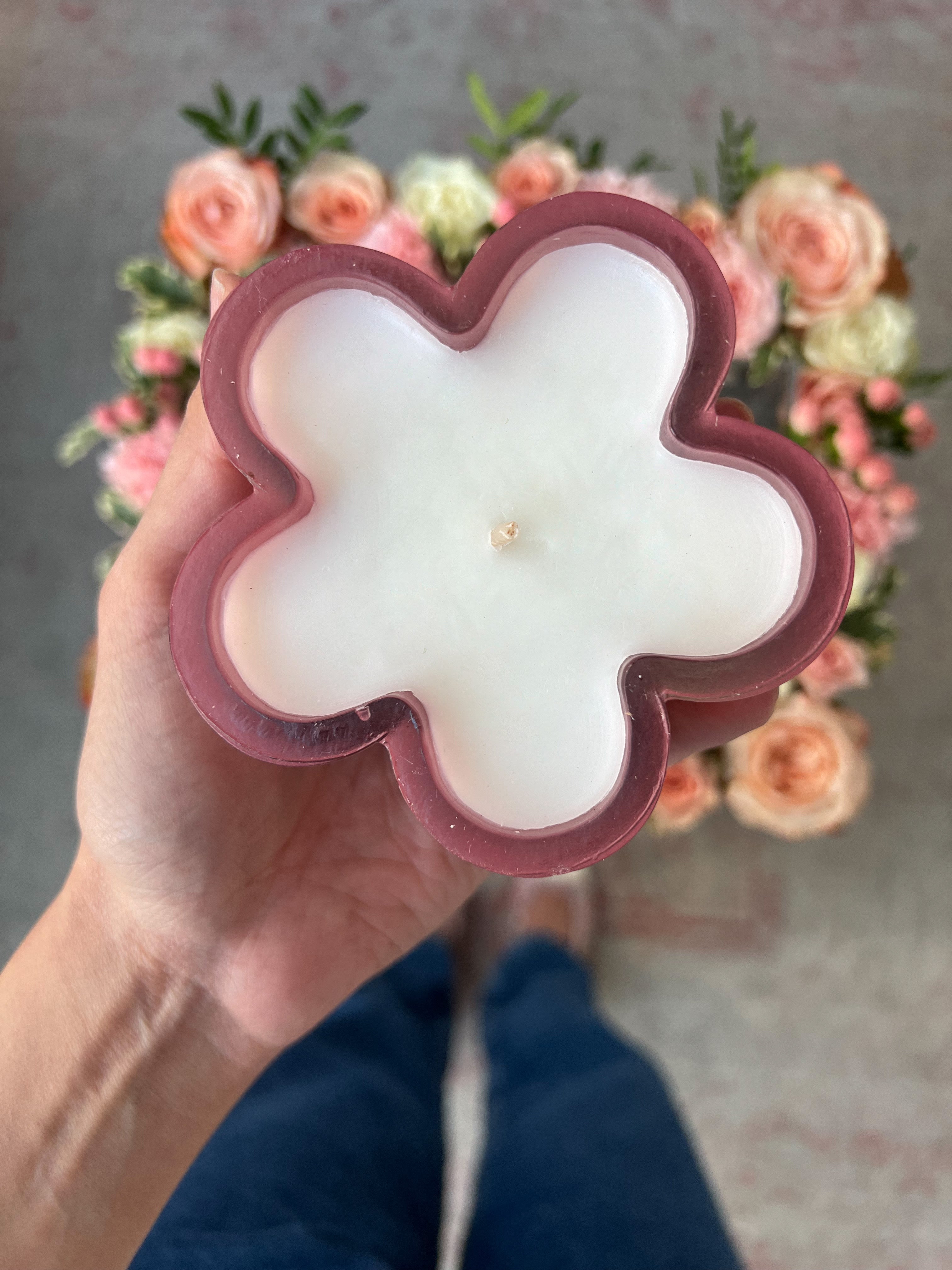 Flower Power Tray w/ Candle