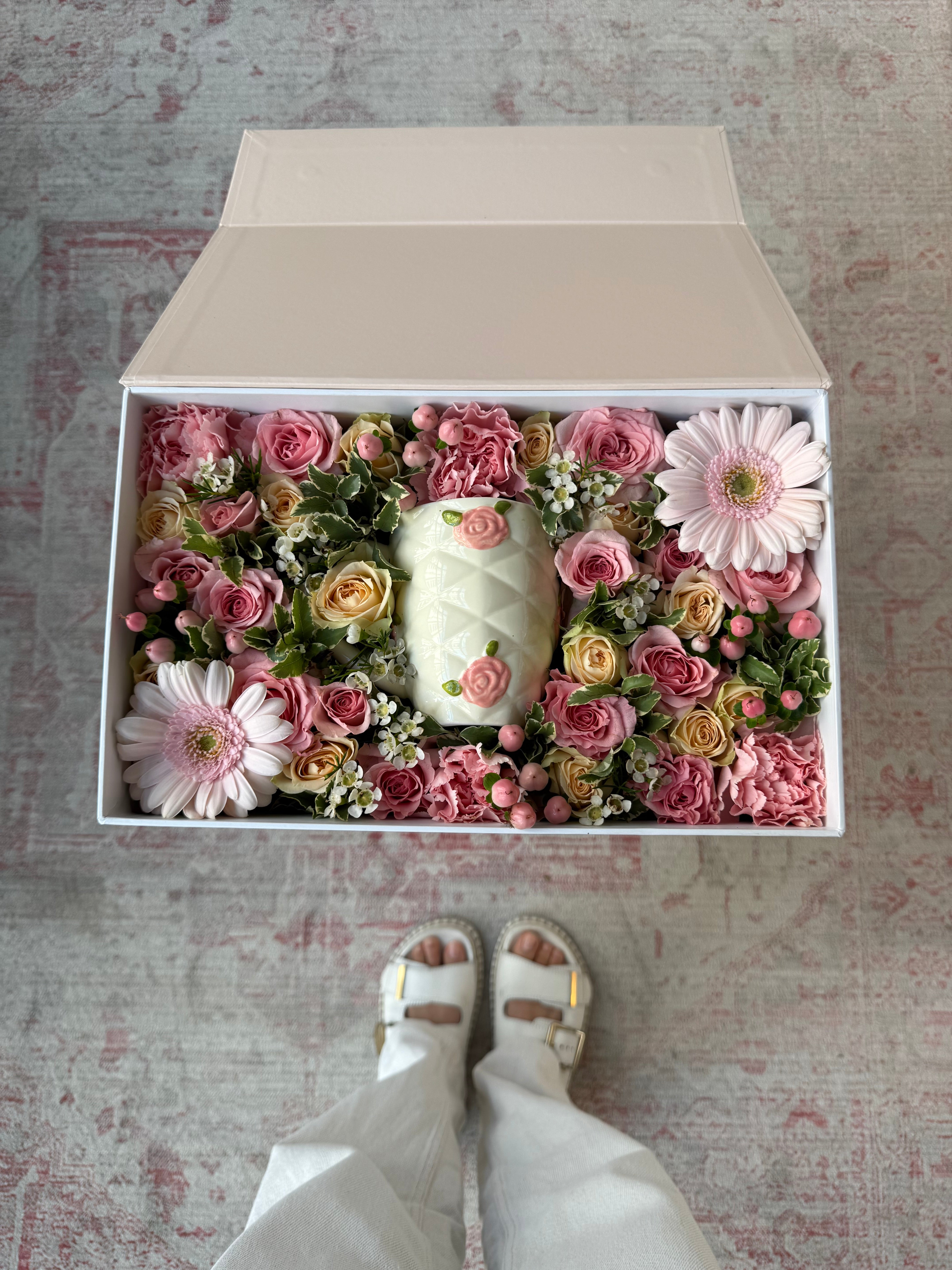 Quilted Rose Mug Parcel