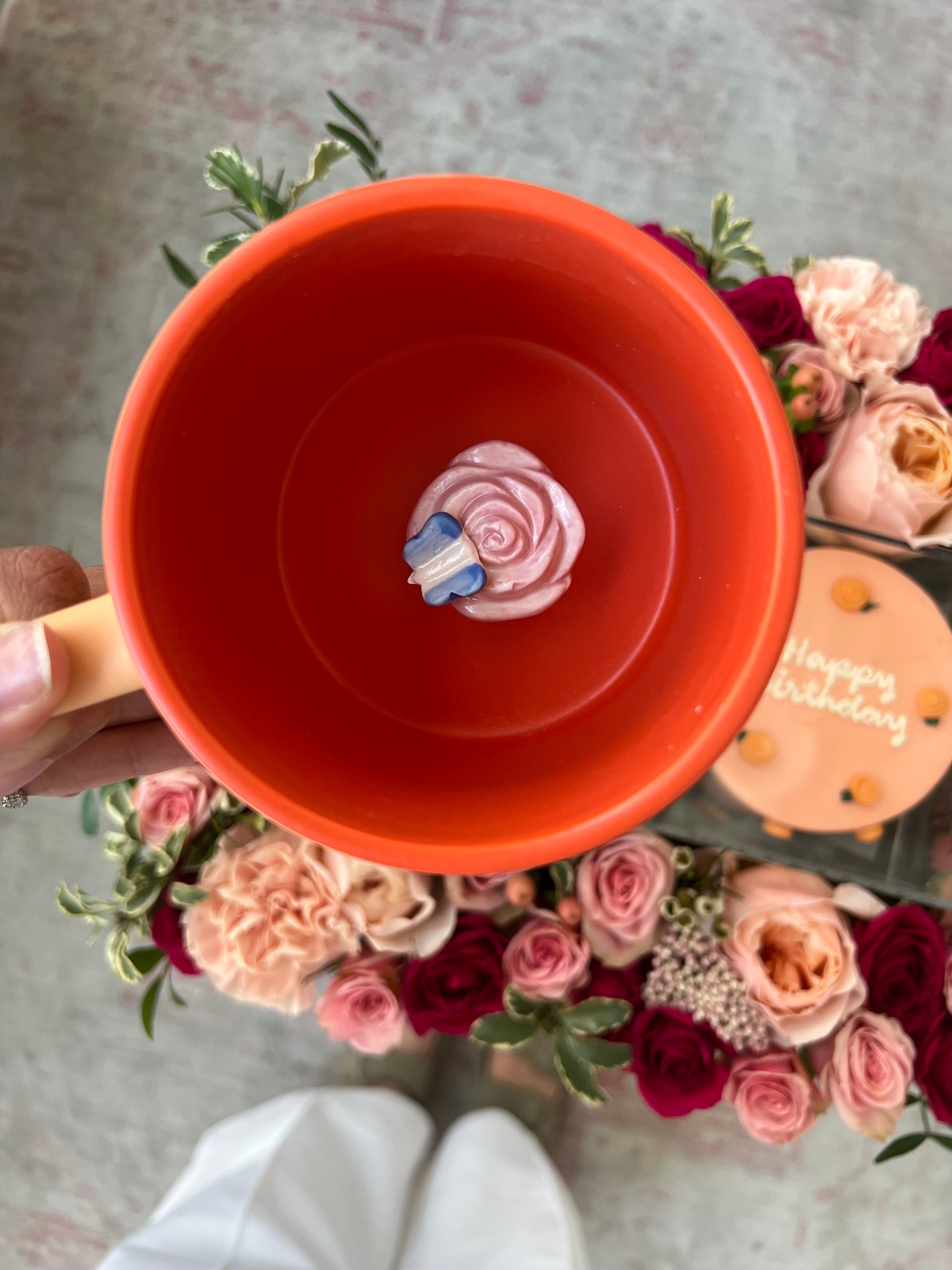 Rosey Birthday Tray (With Mug)