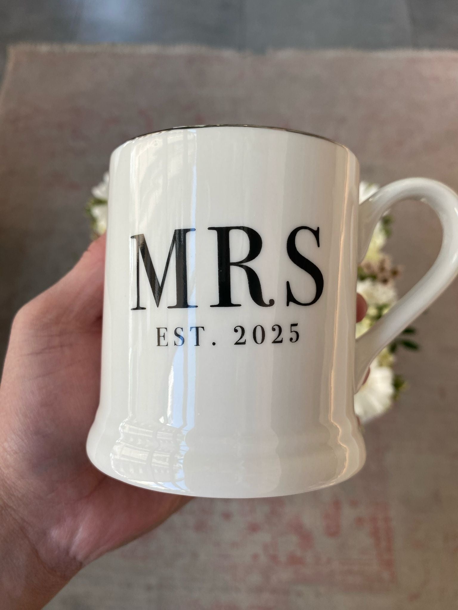 She Said Yes Tray w/ Mrs. Mug