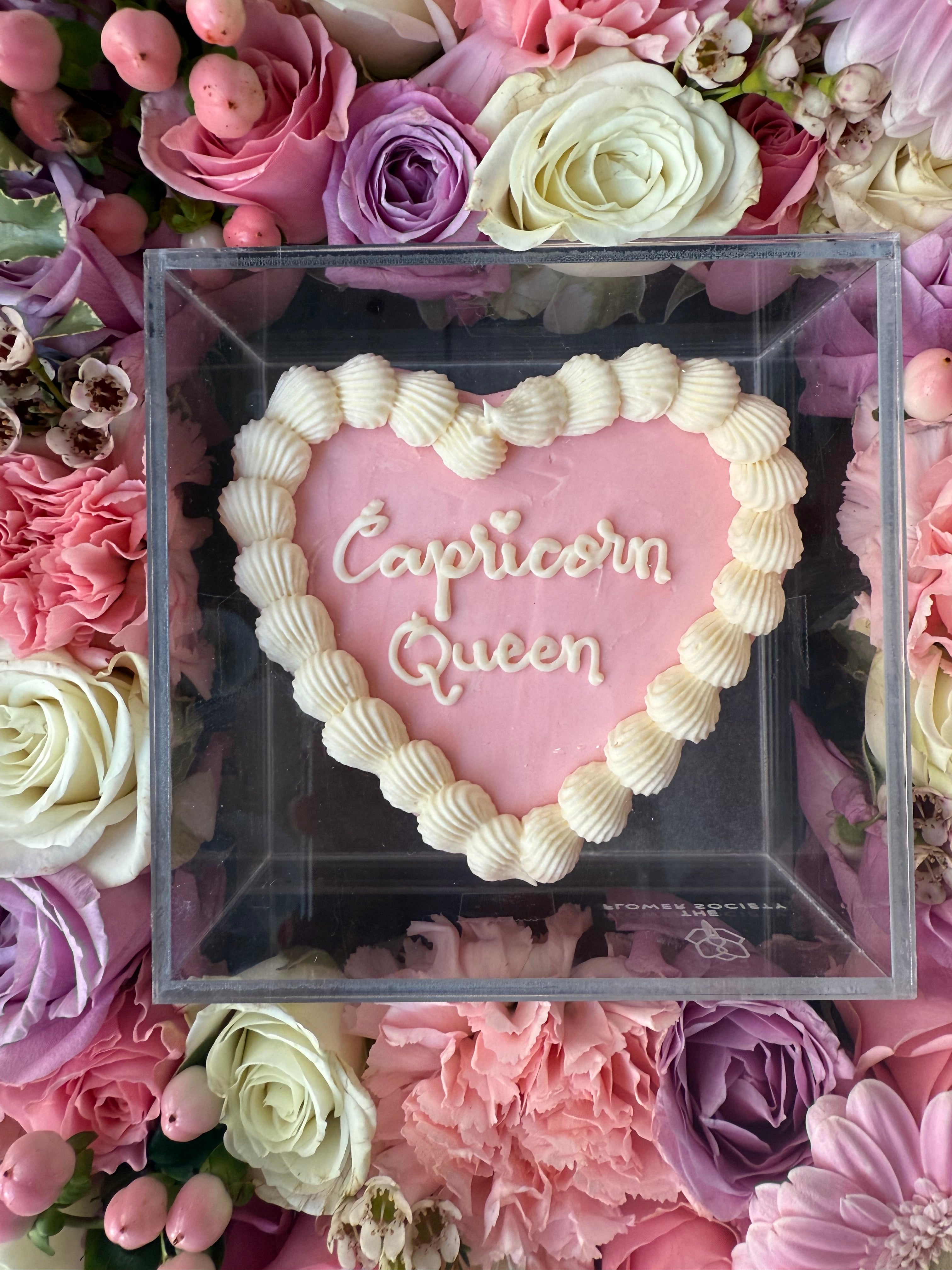Capricorn Queen Birthday Tray (w/ Pink Mug)