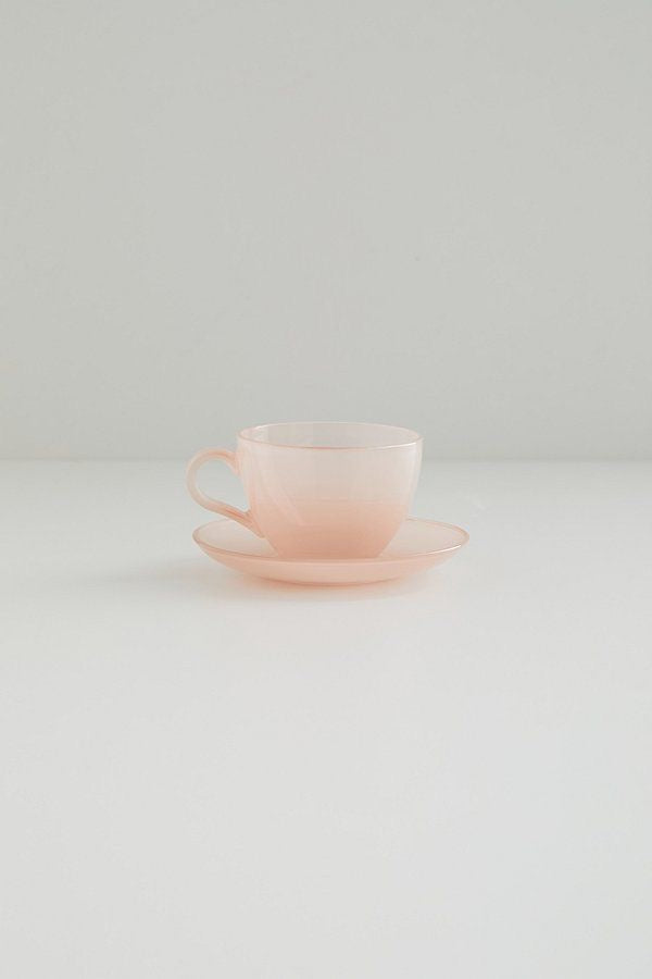 Frosted Tea Cup & Saucer