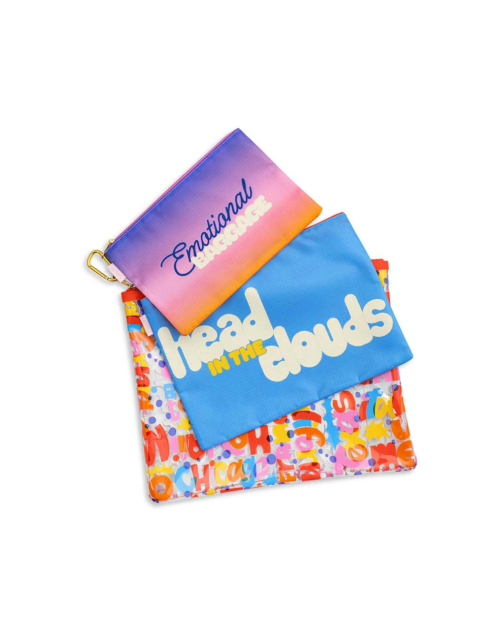 Heads in the Clouds - Travel Pouch Set of 3