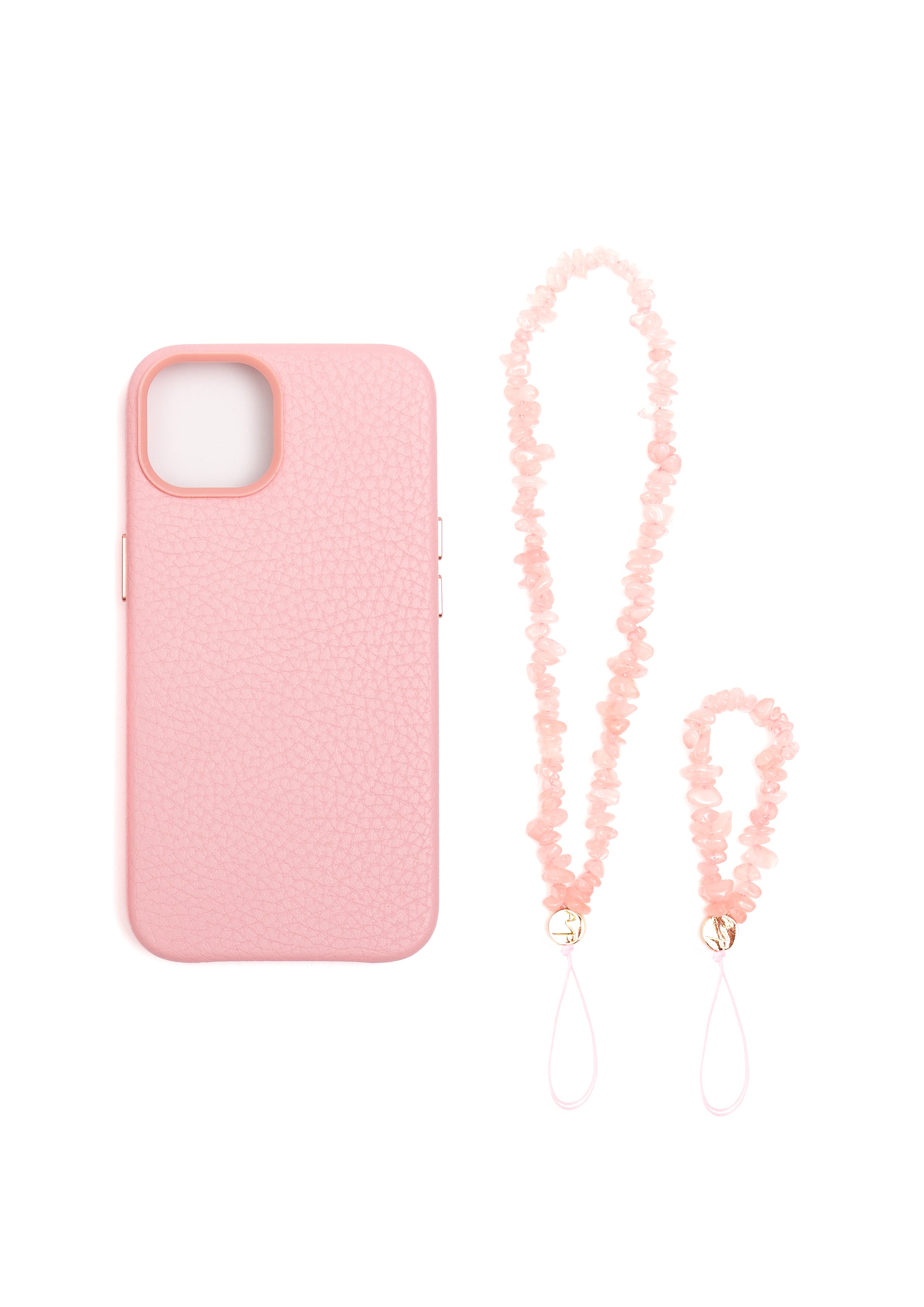 Rose Quartz Phone Hanger (Long)