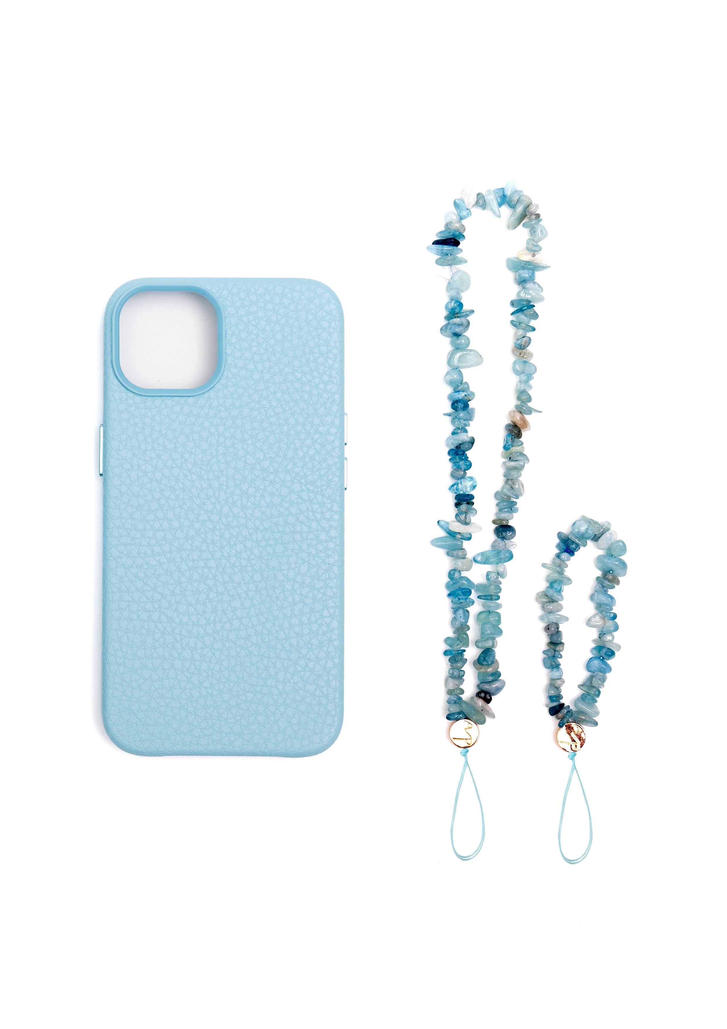 Aquamarine Phone Hanger (Short)